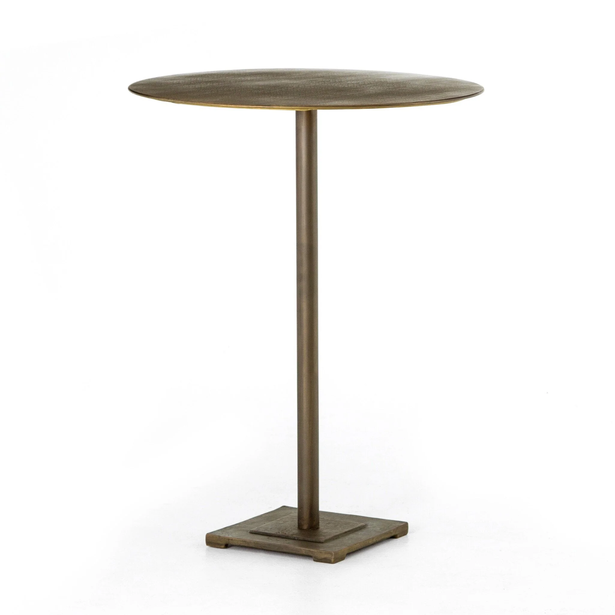 Fannin Bar + Counter Table - Acid Etched Aged Brass - Image 2