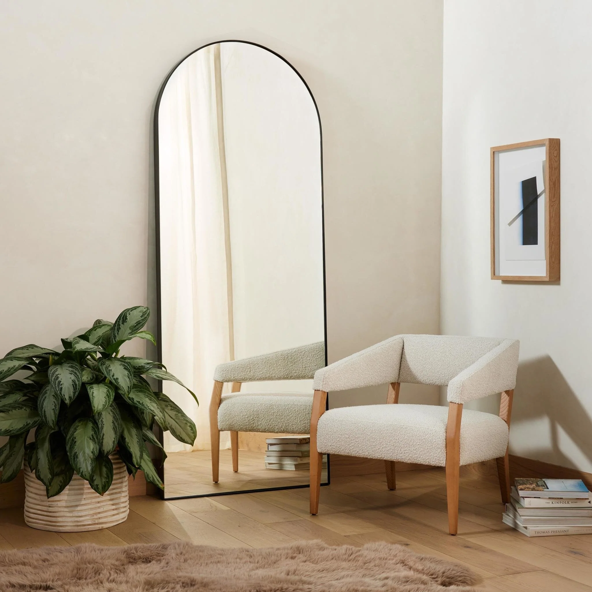 Georgina Floor Mirror - Iron Matte Black - Image 3
