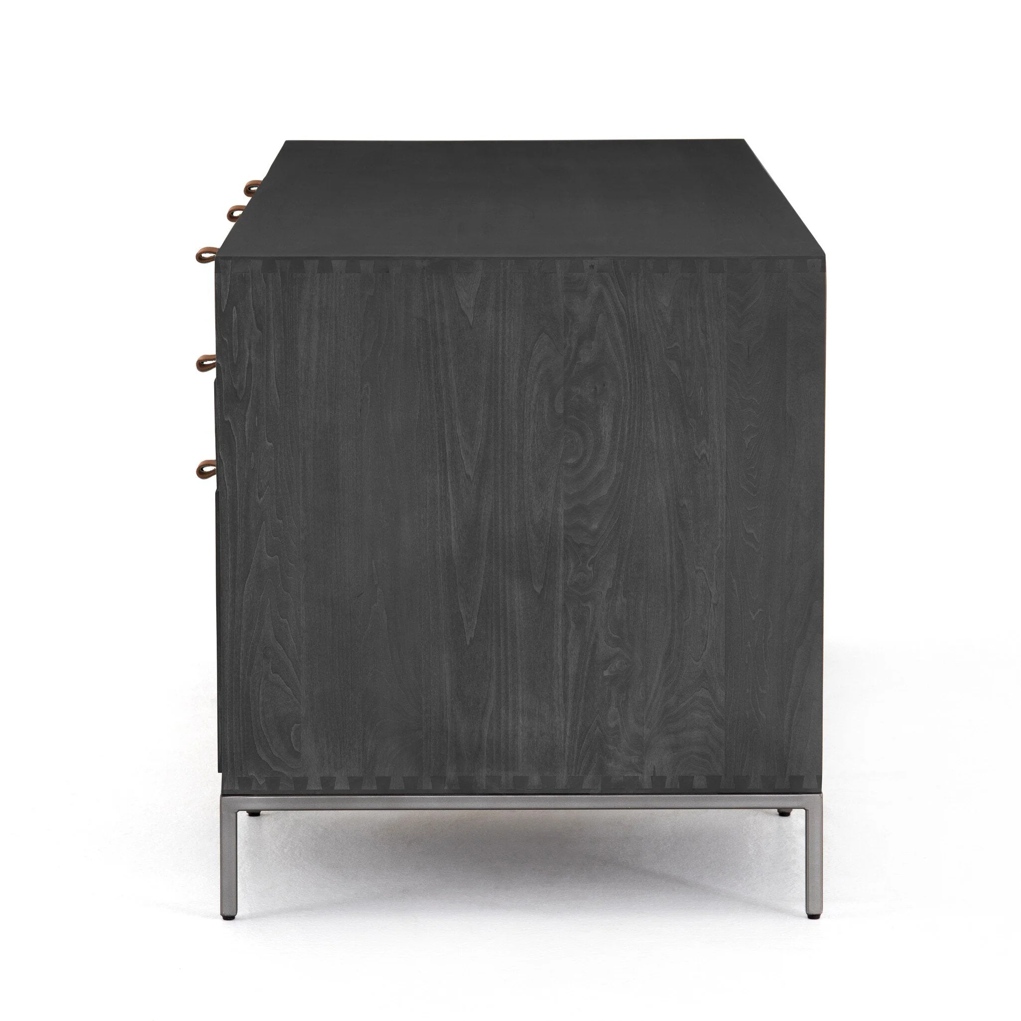 Trey Executive Desk - Black Wash Poplar - Image 3