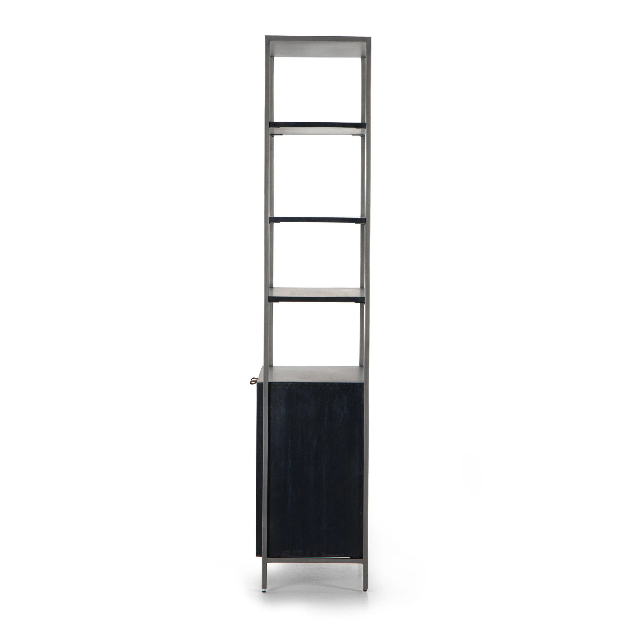 Trey Modular Wide Bookcase - Black Wash Poplar - Image 3