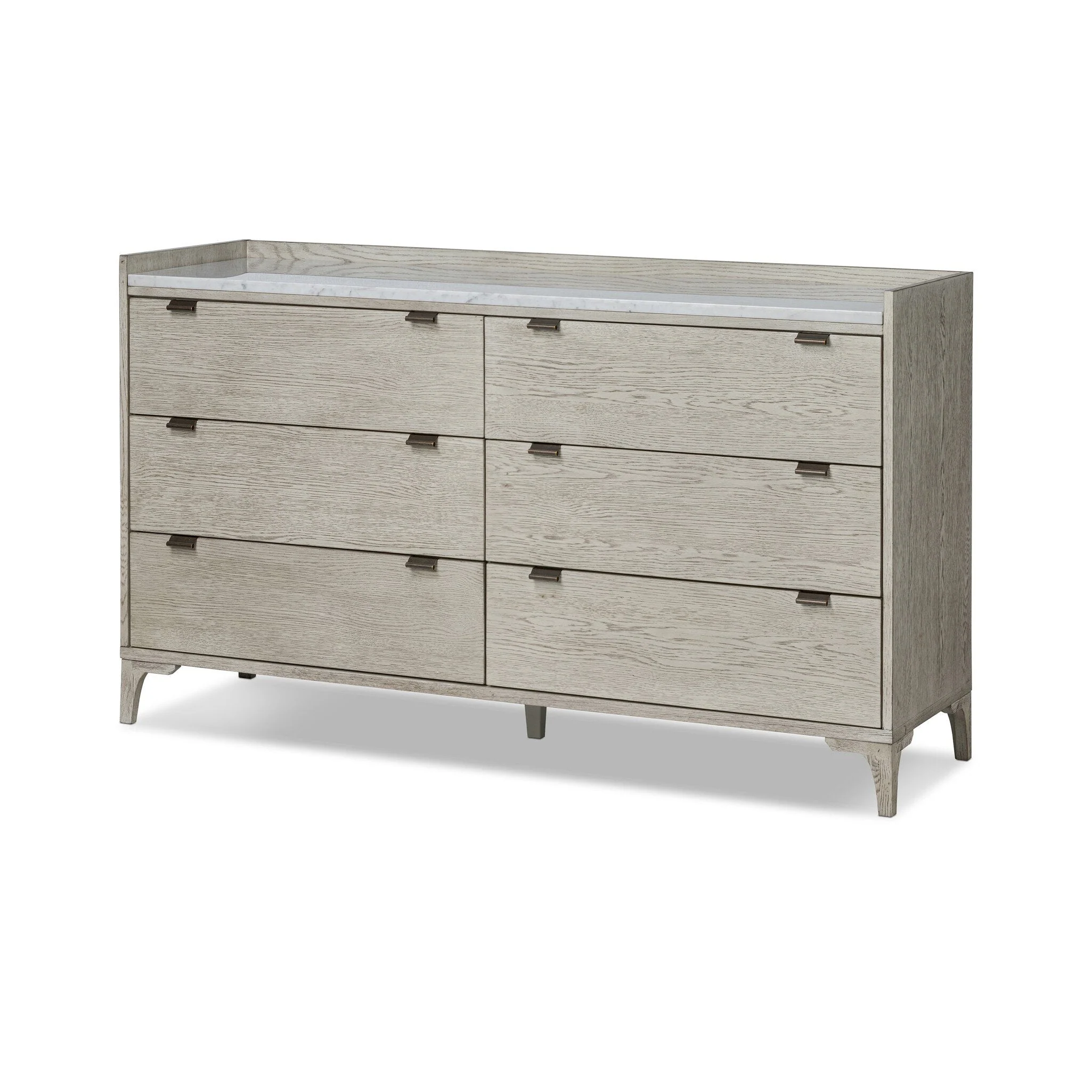 Viggo 6 Drawer Dresser - Vintage White Oak - Image 2