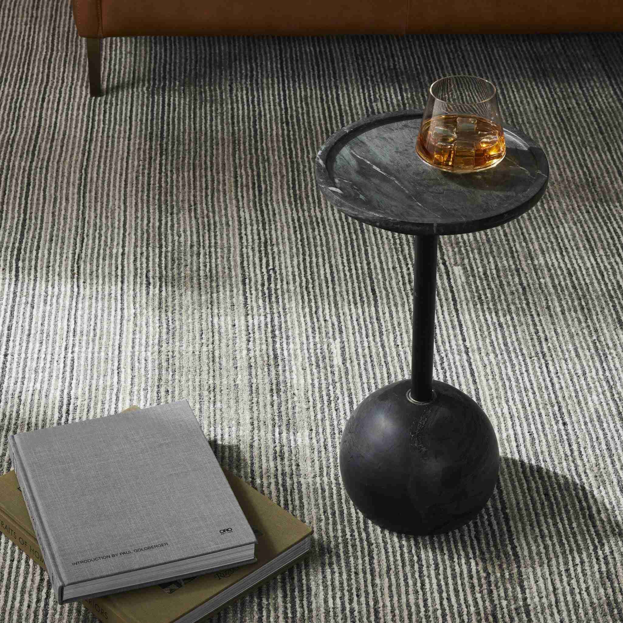 Viola Accent Table - Black Marble - Image 2