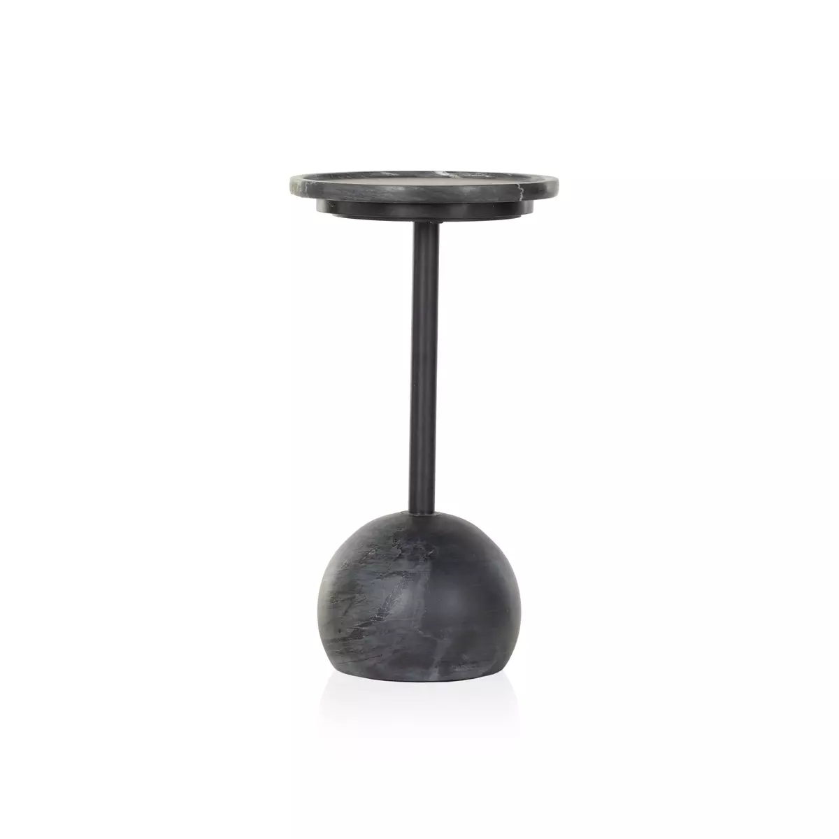 Viola Accent Table - Black Marble - Image 1