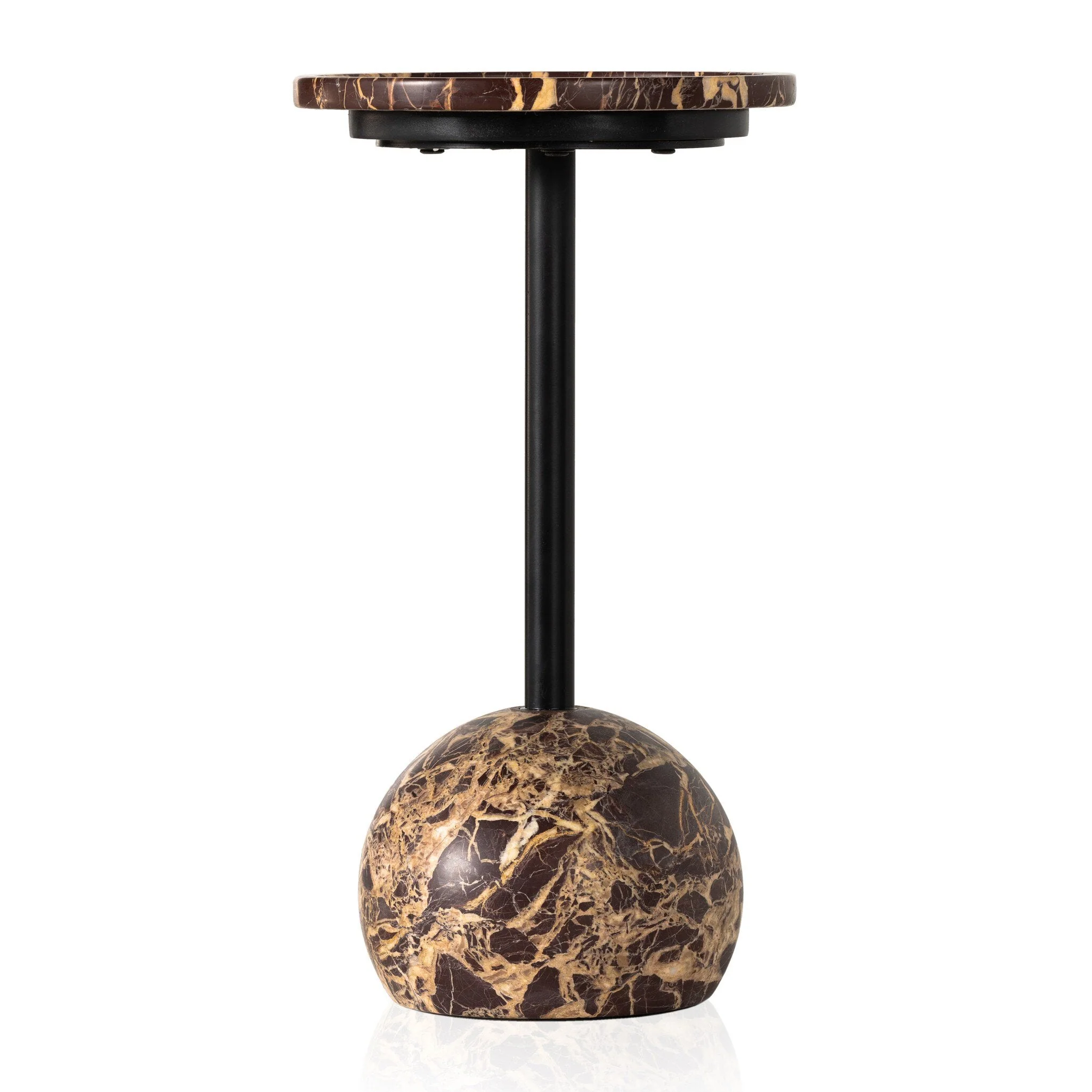 Viola Accent Table - Merlot Marble - Image 3