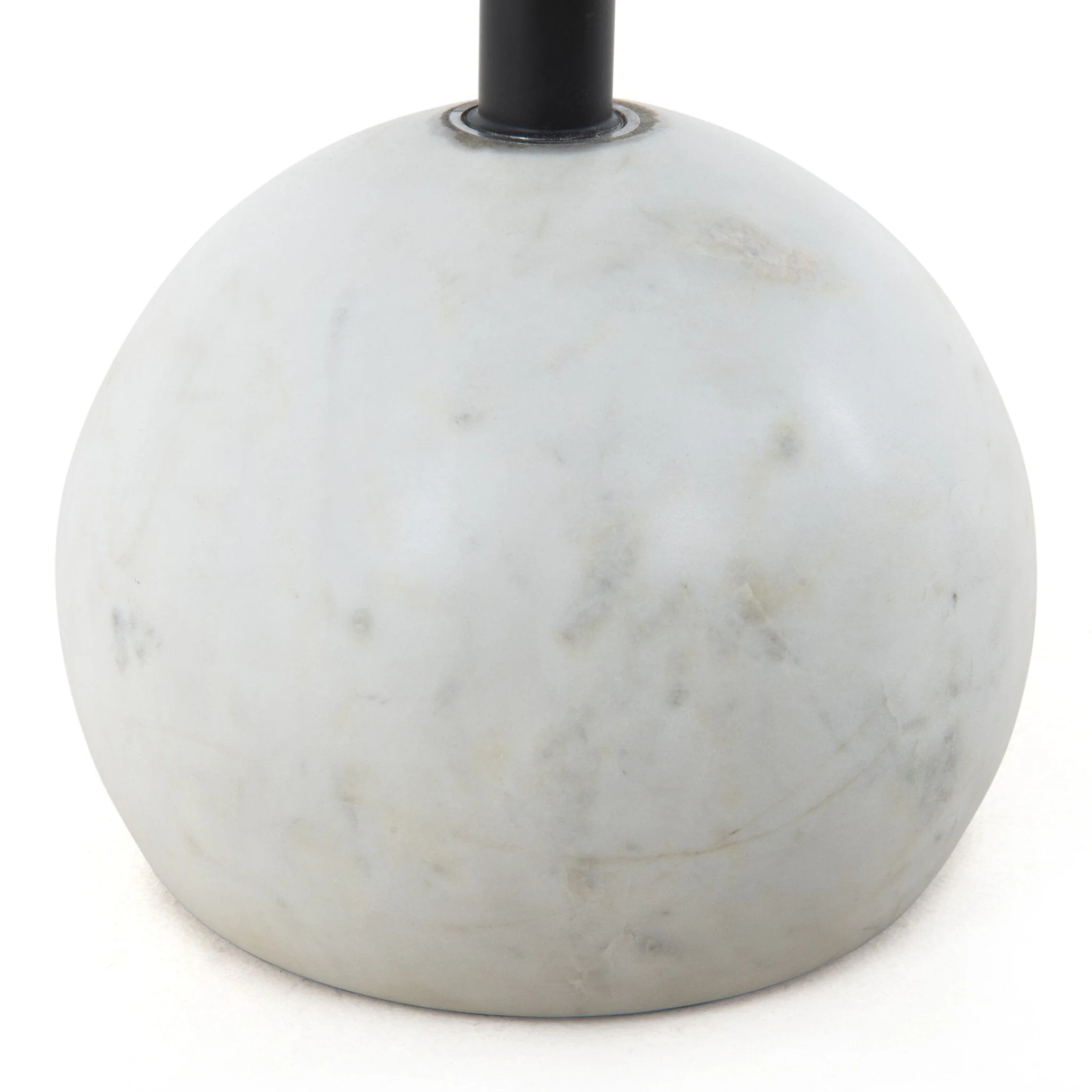 Viola Accent Table - Polished White Marble - Image 3