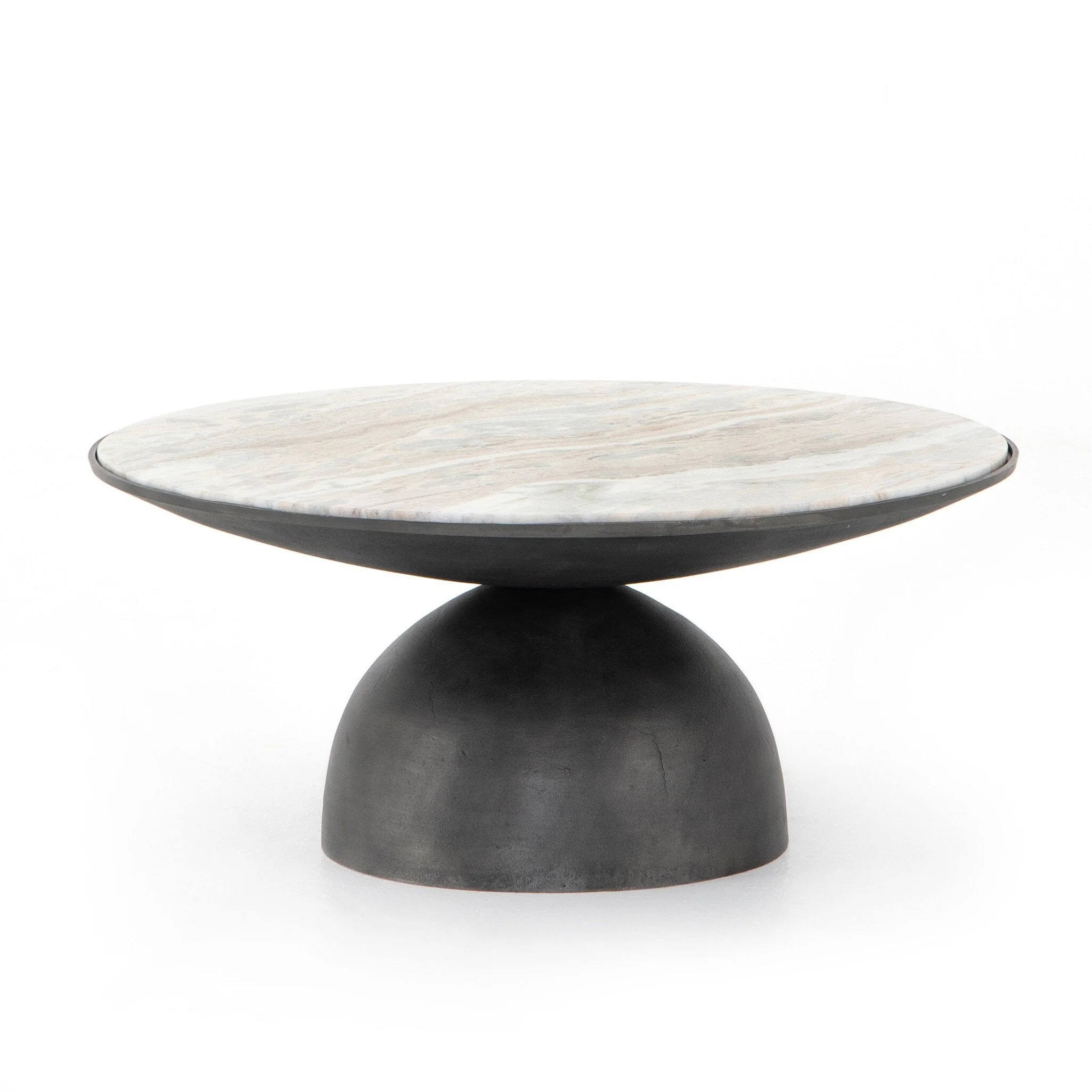 Corbett Coffee Table - Creamy Taupe Marble | Small - Image 1