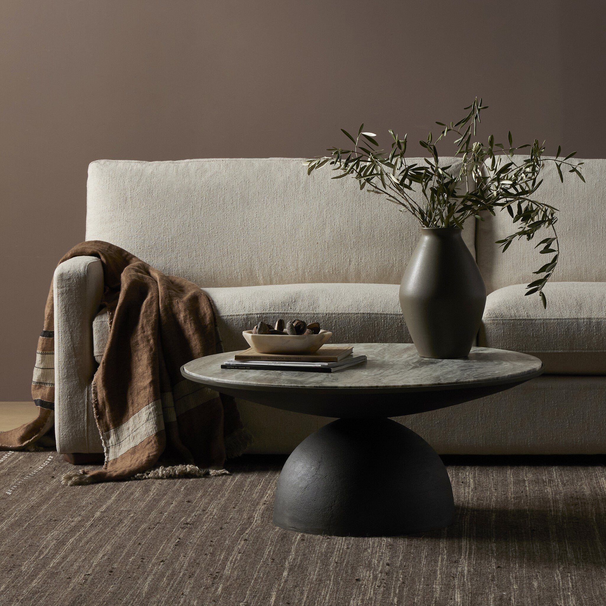 Corbett Coffee Table - River Grey Marble - Image 2