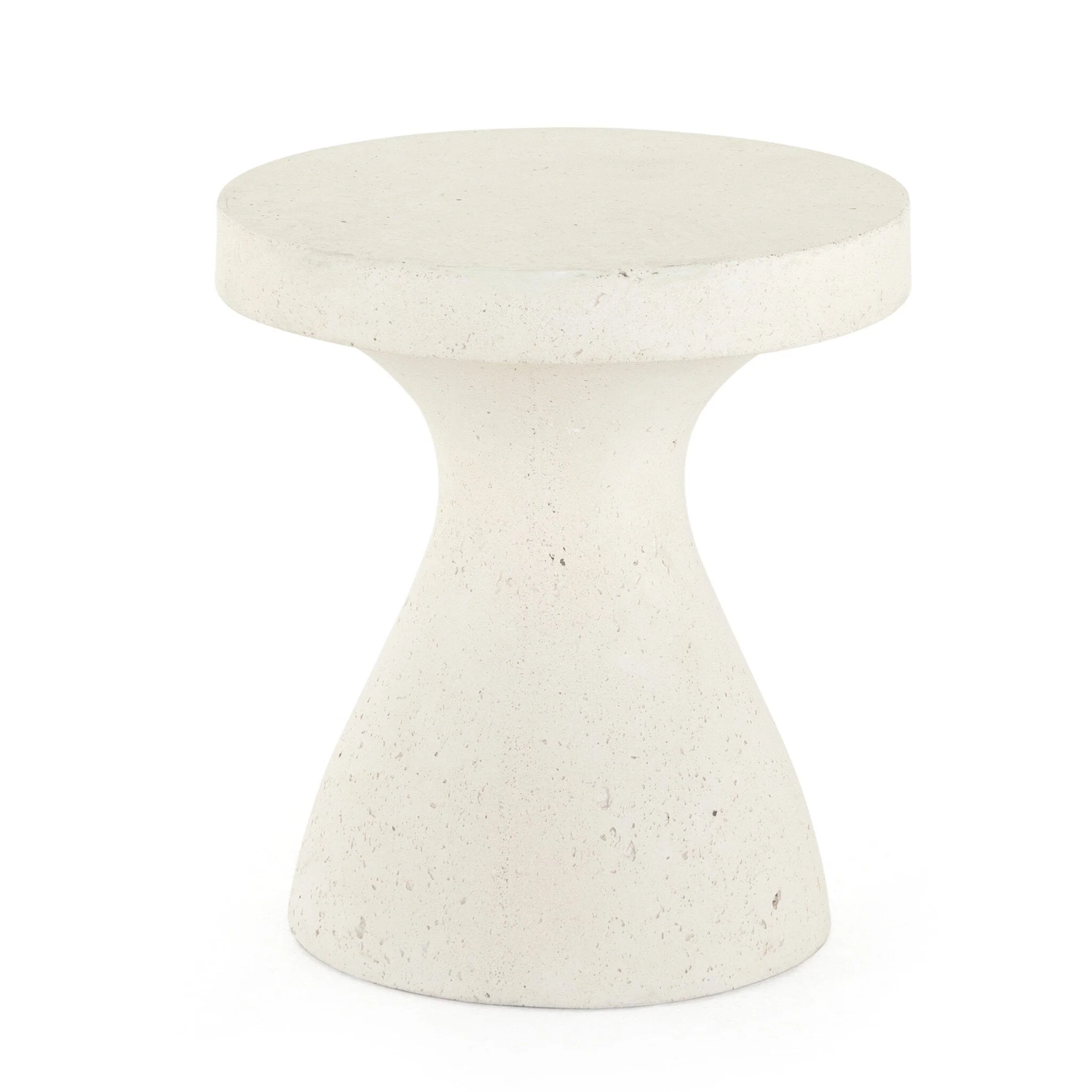 Koda Outdoor End Table – Textured White