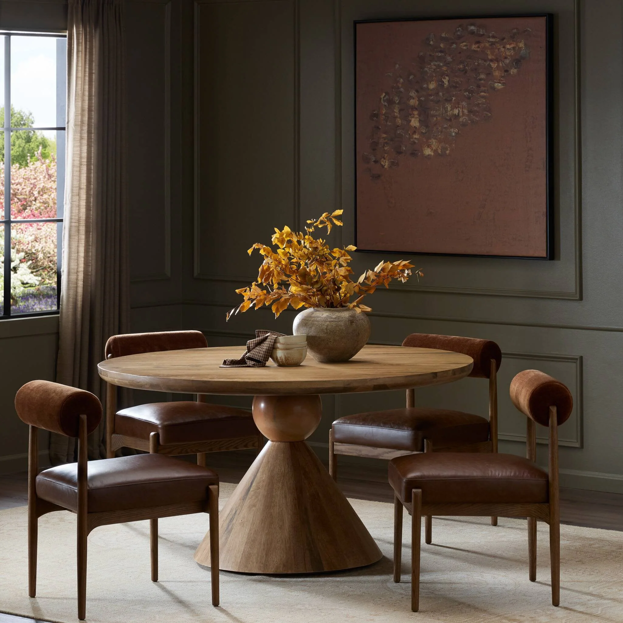 Bibianna Dining Table - Smoked Honey - Image 2