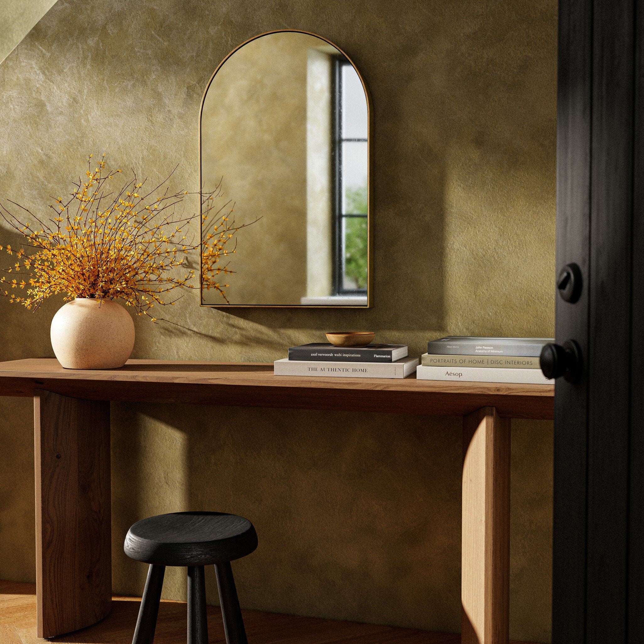 Georgina Small Mirror - Polished Brass - Image 3