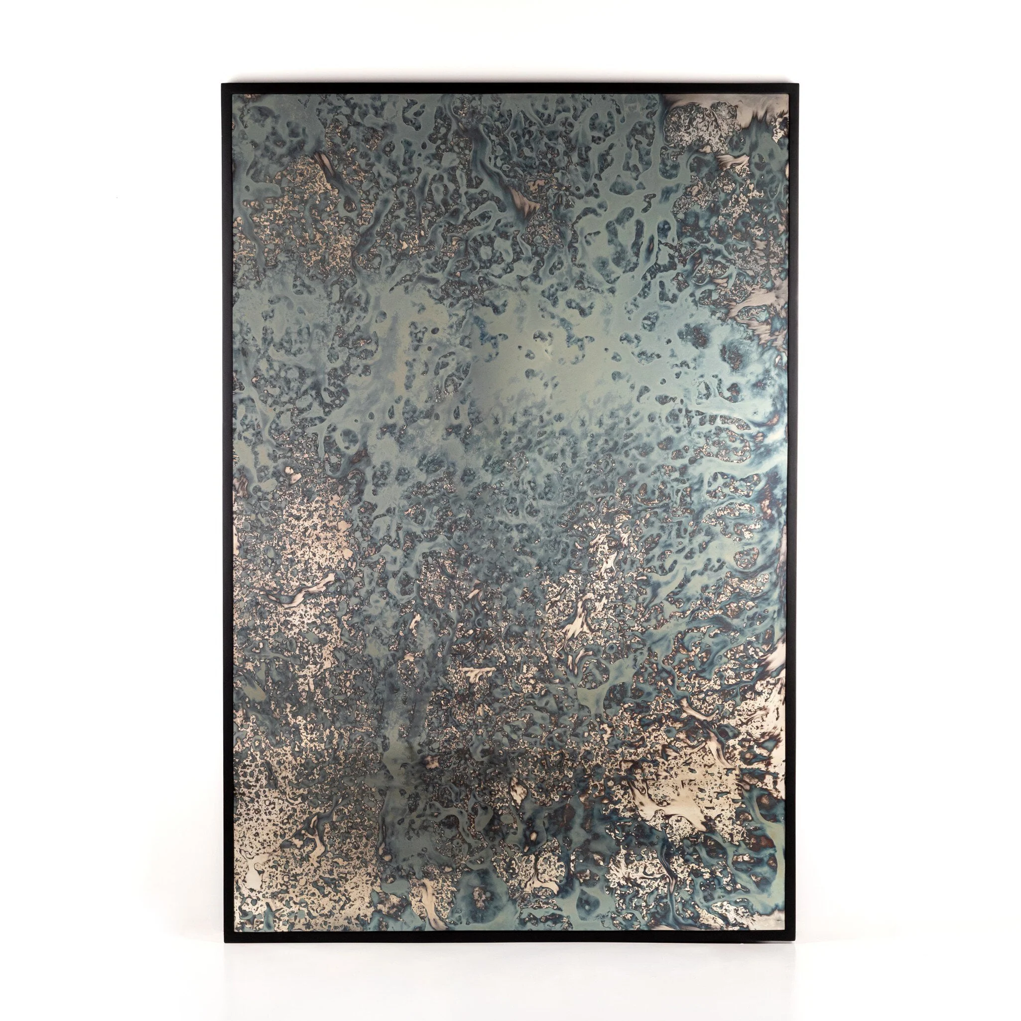Acid Wash Floor Mirror - Iron Matte Black - Image 1