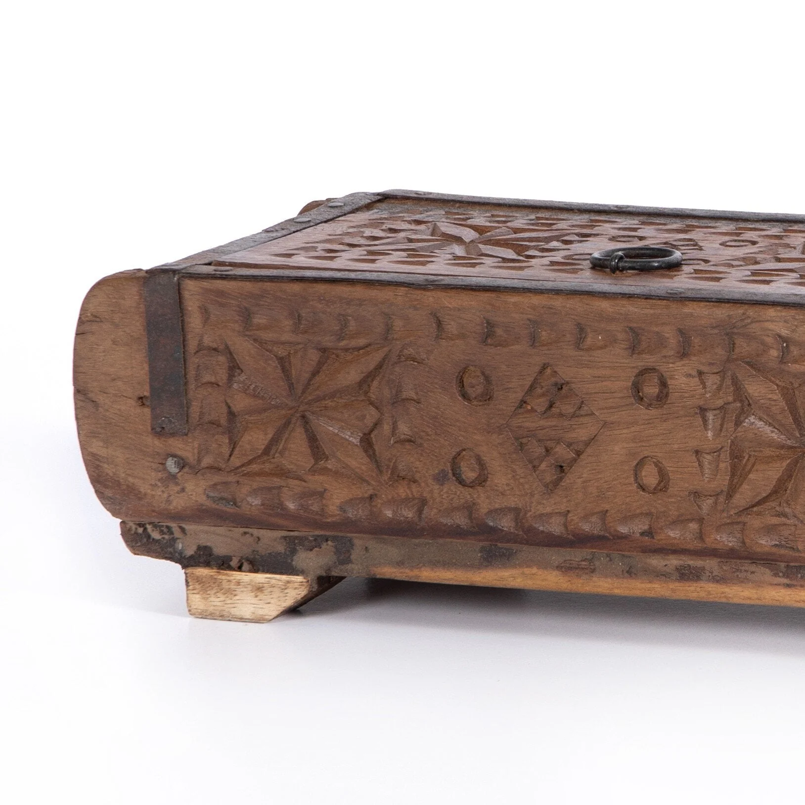 Found Carved Box - Reclaimed Natural - Image 2