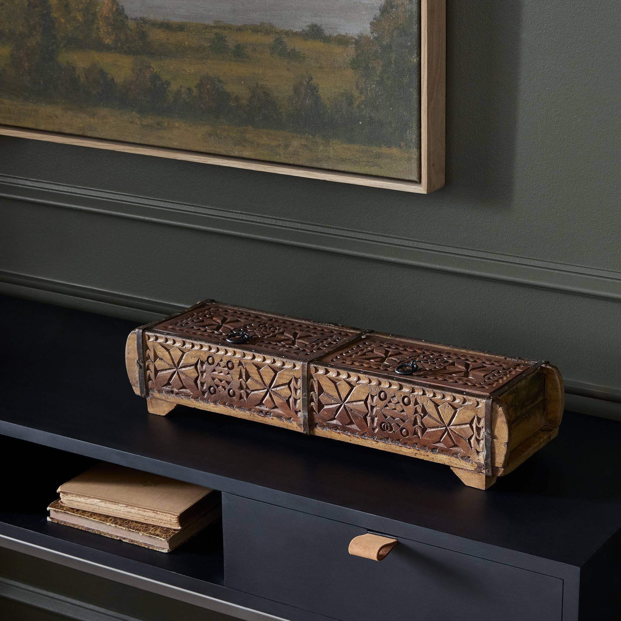 Found Carved Box - Reclaimed Natural - Image 3