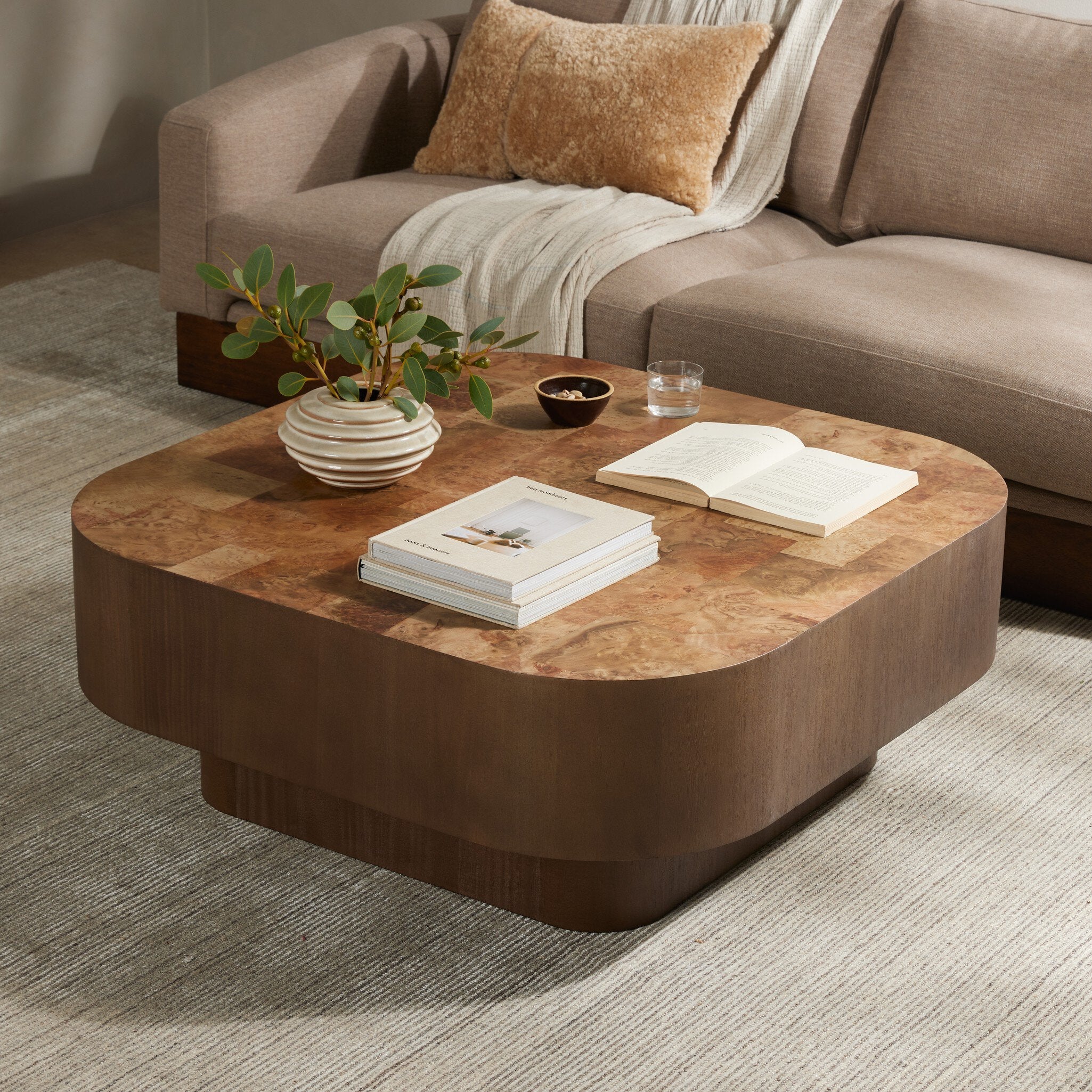 Blanco Coffee Table - Warm Umber Burl - Image 3