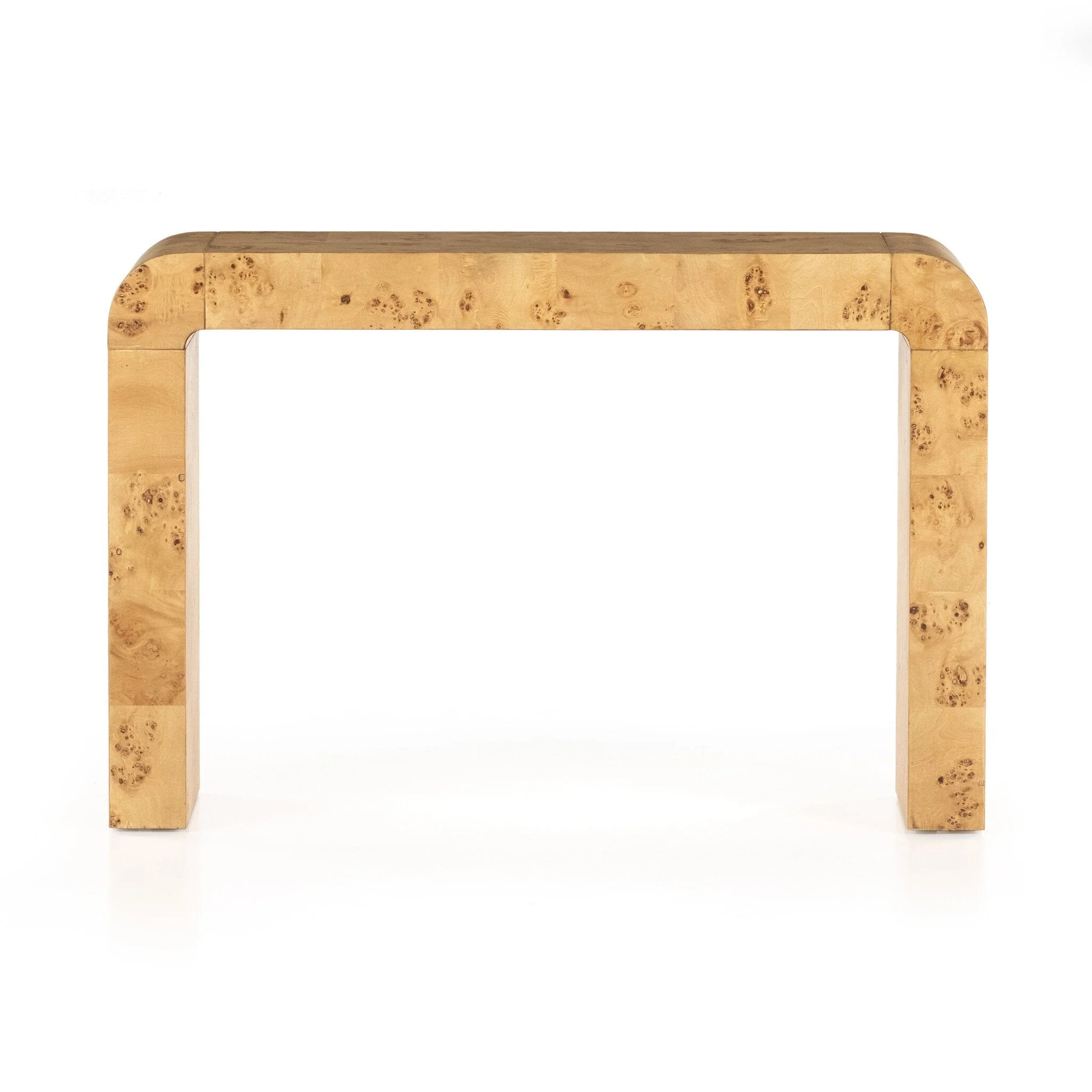 Jenson Console Table – Natural Poplar Burl Veneer