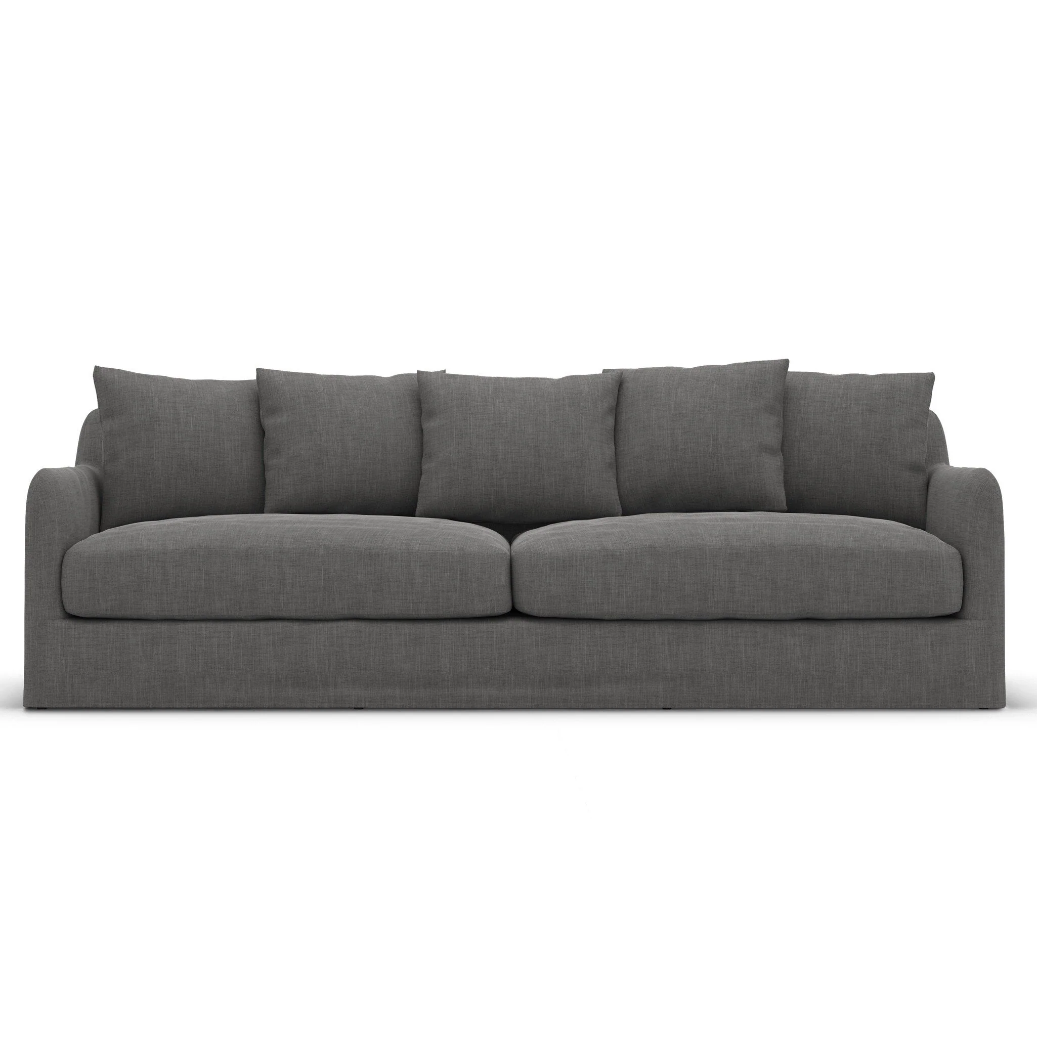 Dade Outdoor Slipcover Sofa – Venao Charcoal