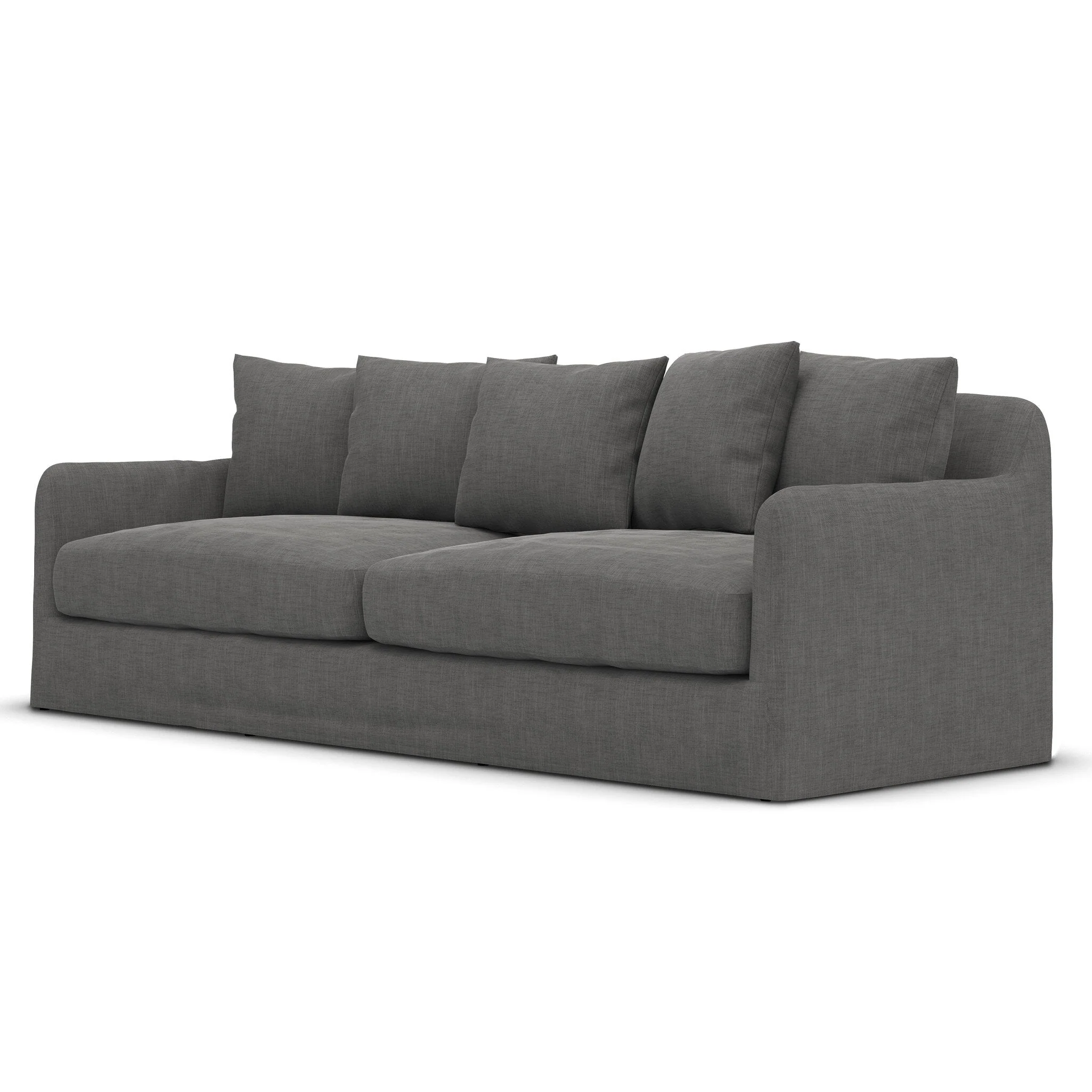 Dade Outdoor Slipcover Sofa - Venao Charcoal - Image 2