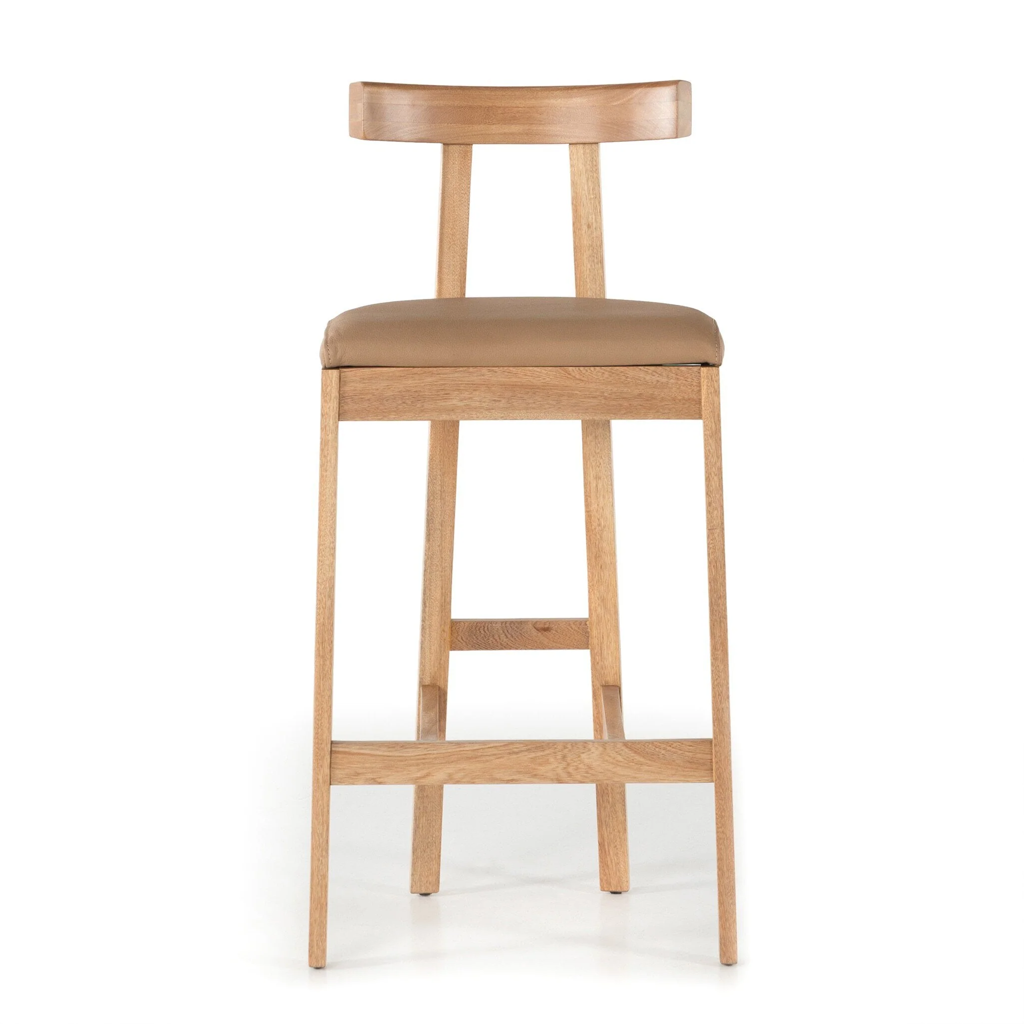 Tex Bar Stool - Natural Leather - Image 1