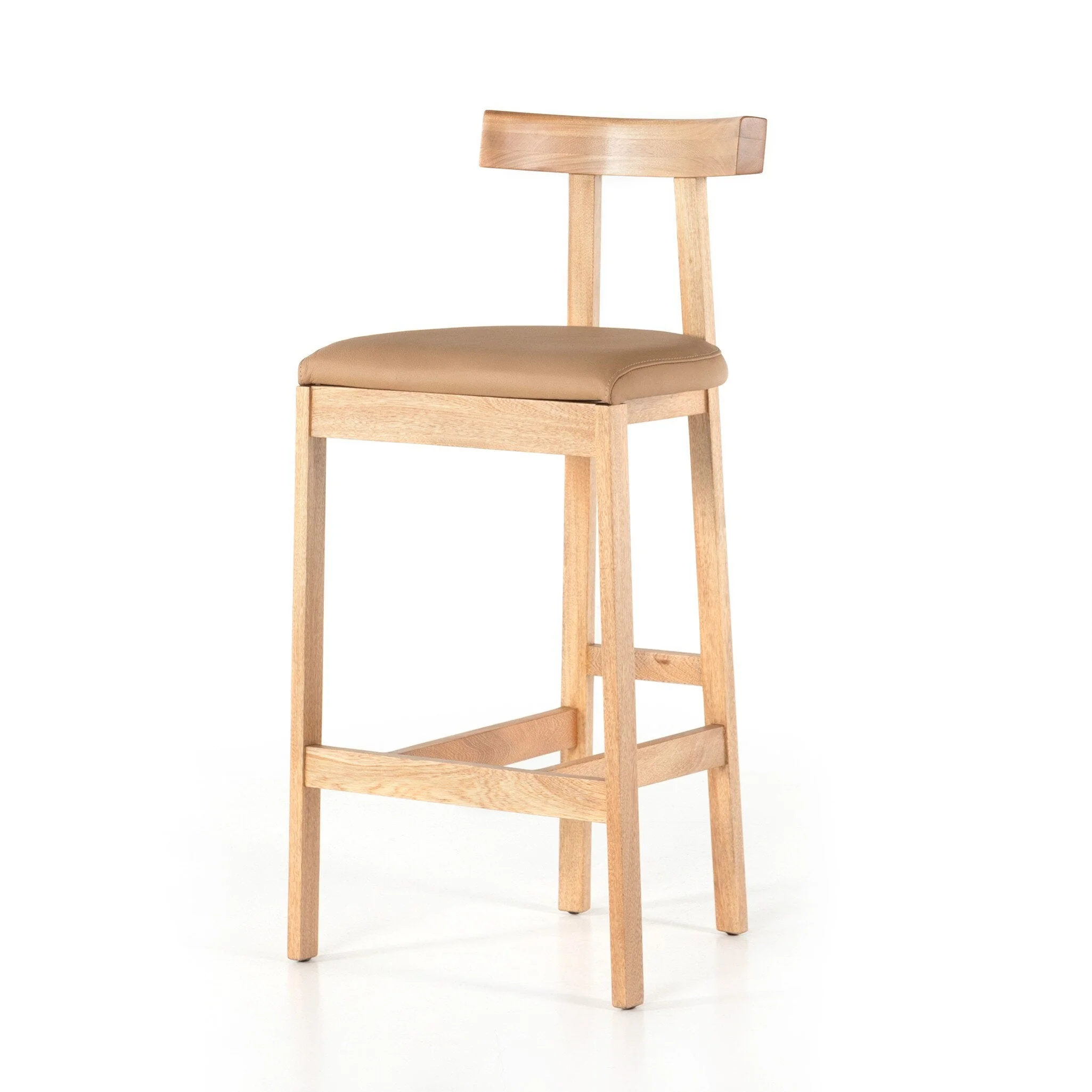 Tex Bar Stool - Natural Leather - Image 2