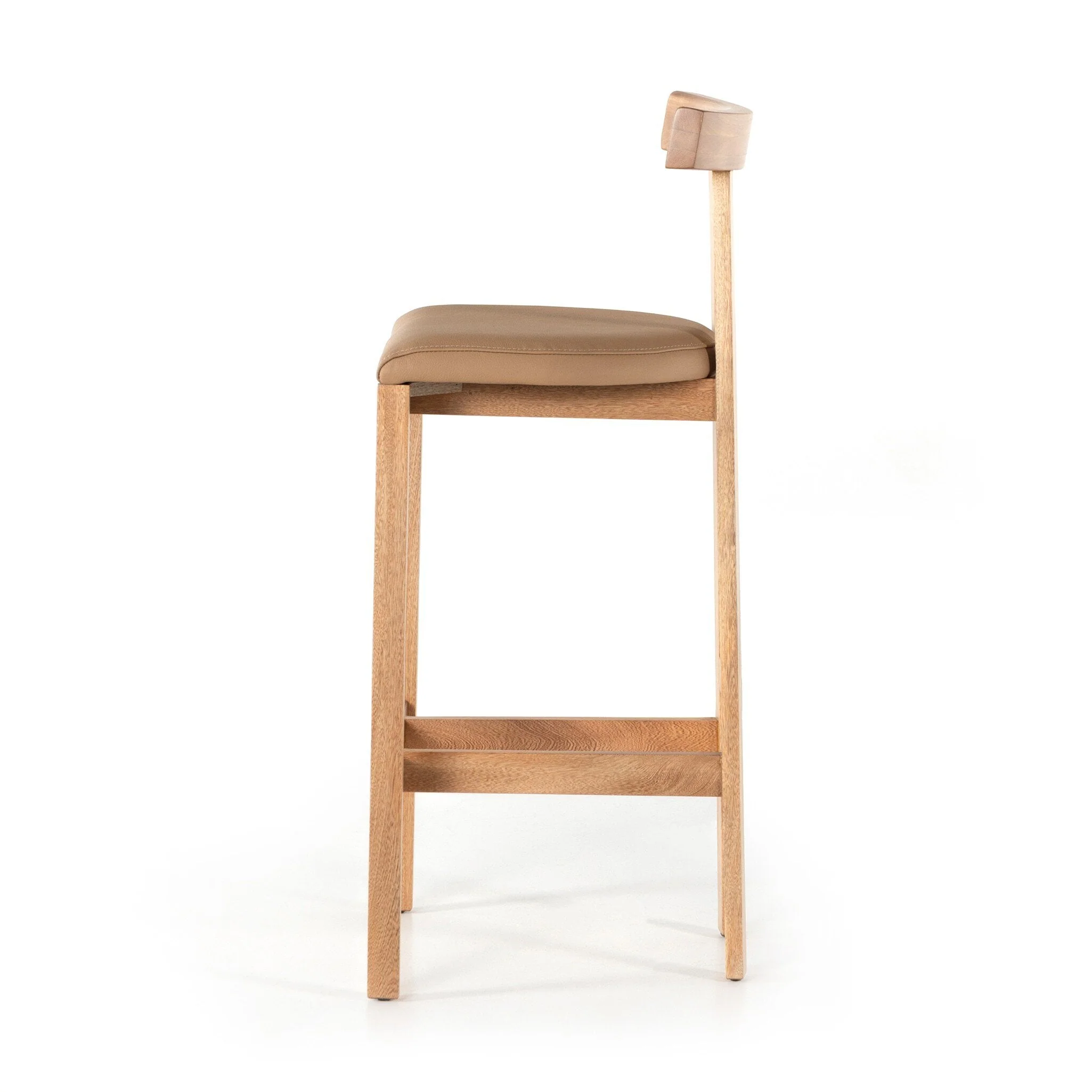 Tex Bar Stool - Natural Leather - Image 3