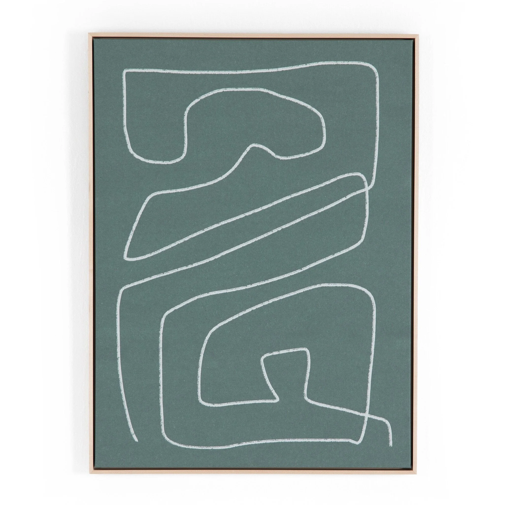 Line Abstract 1 by Dan Hobday – Natural Maple Floater