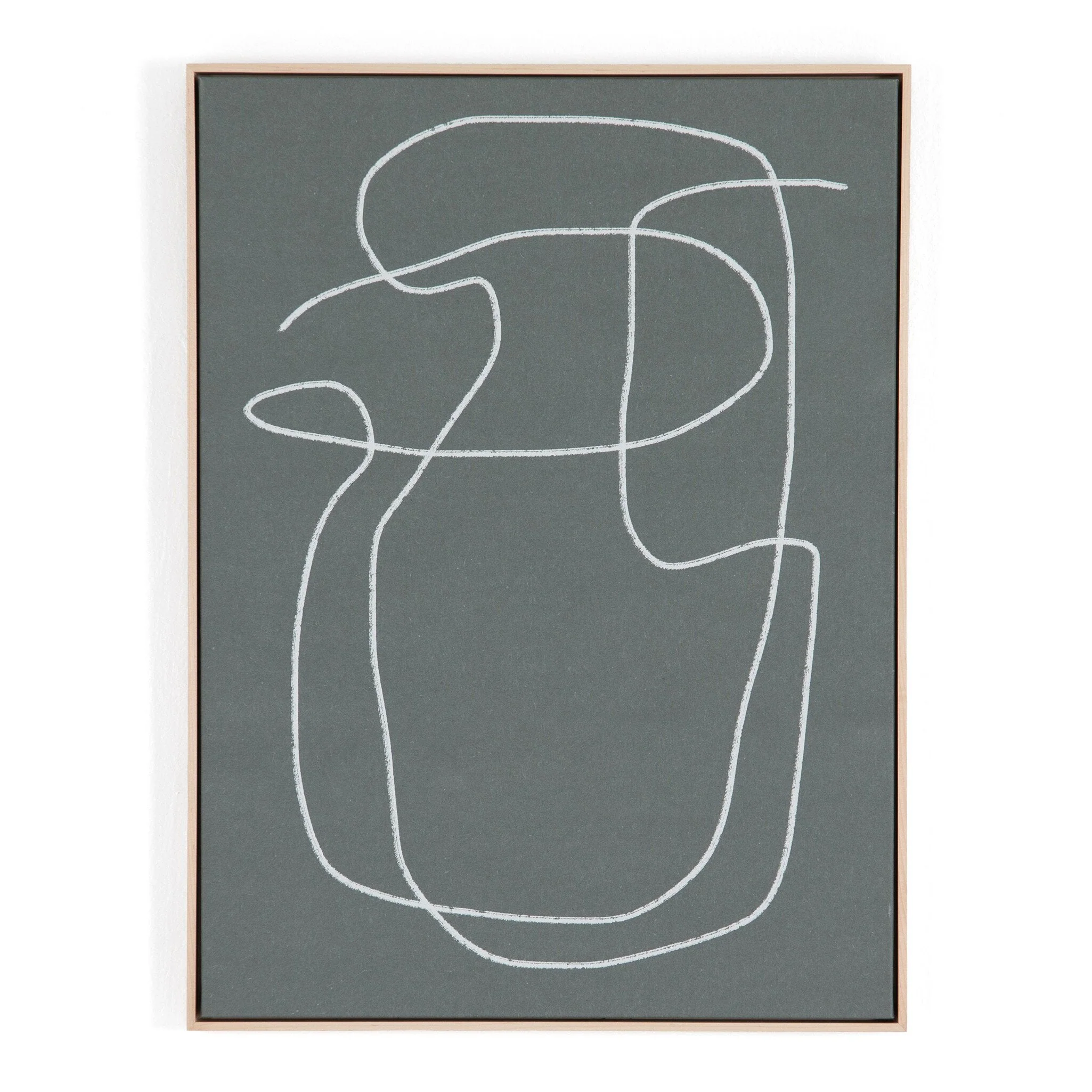 Line Abstract 2 by Dan Hobday – Natural Maple Floater
