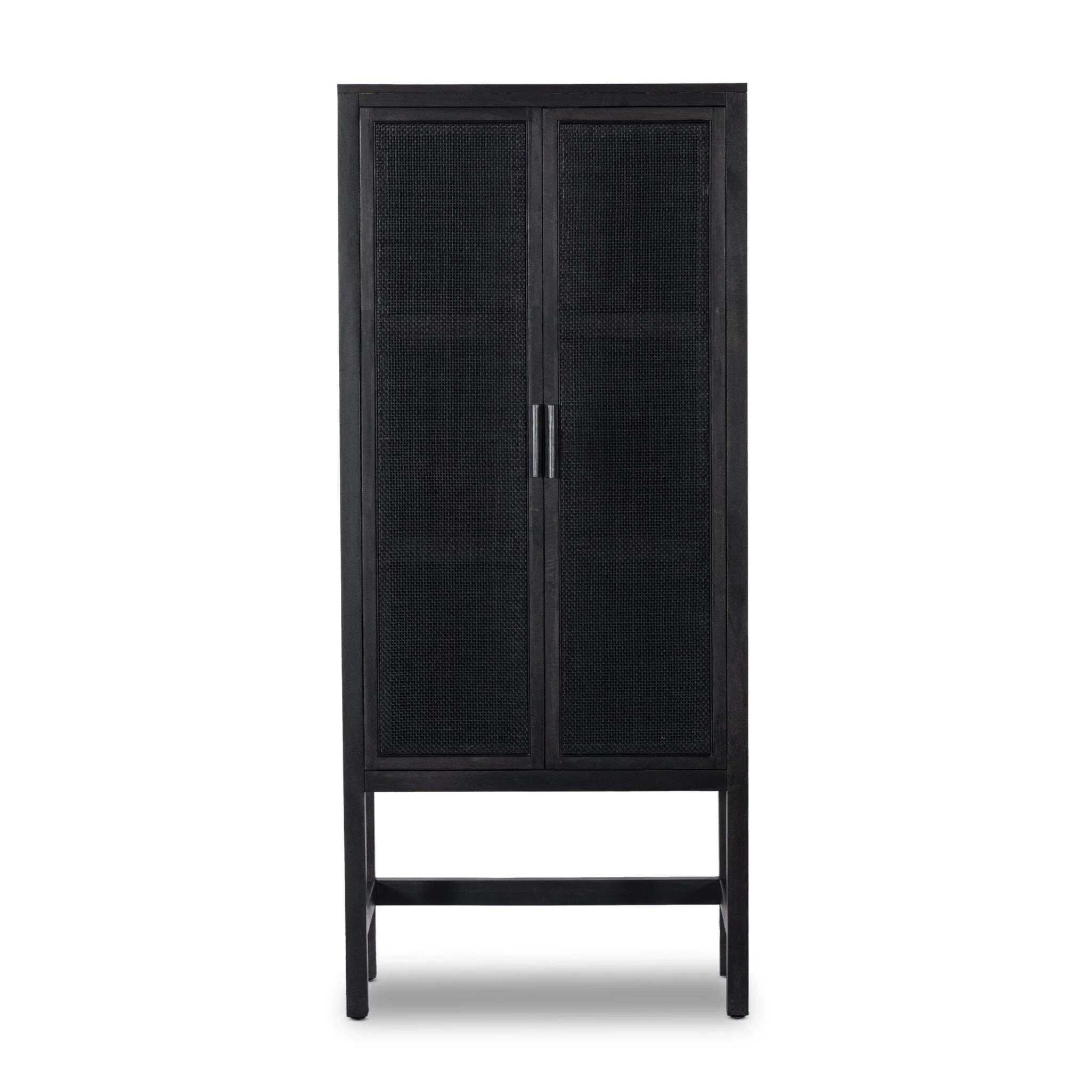 Caprice Narrow Cabinet – Black Wash Mango