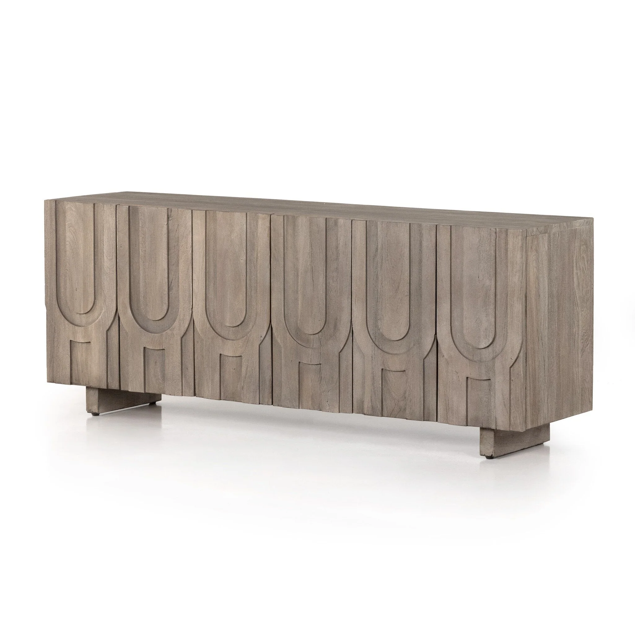 Rivka Media Console - Aged Grey - Image 2