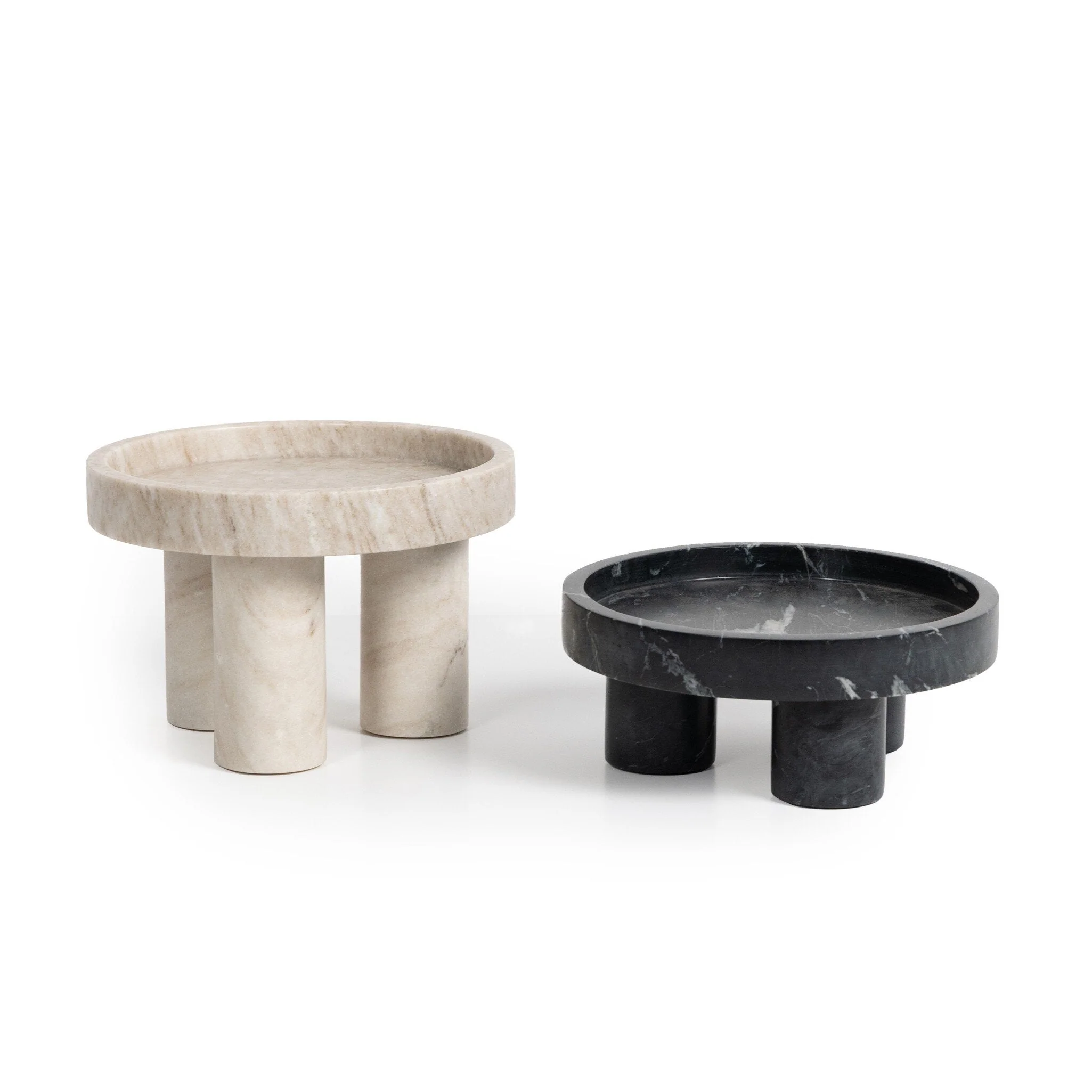 Kanto Bowls, Set Of 2 – Black Marble