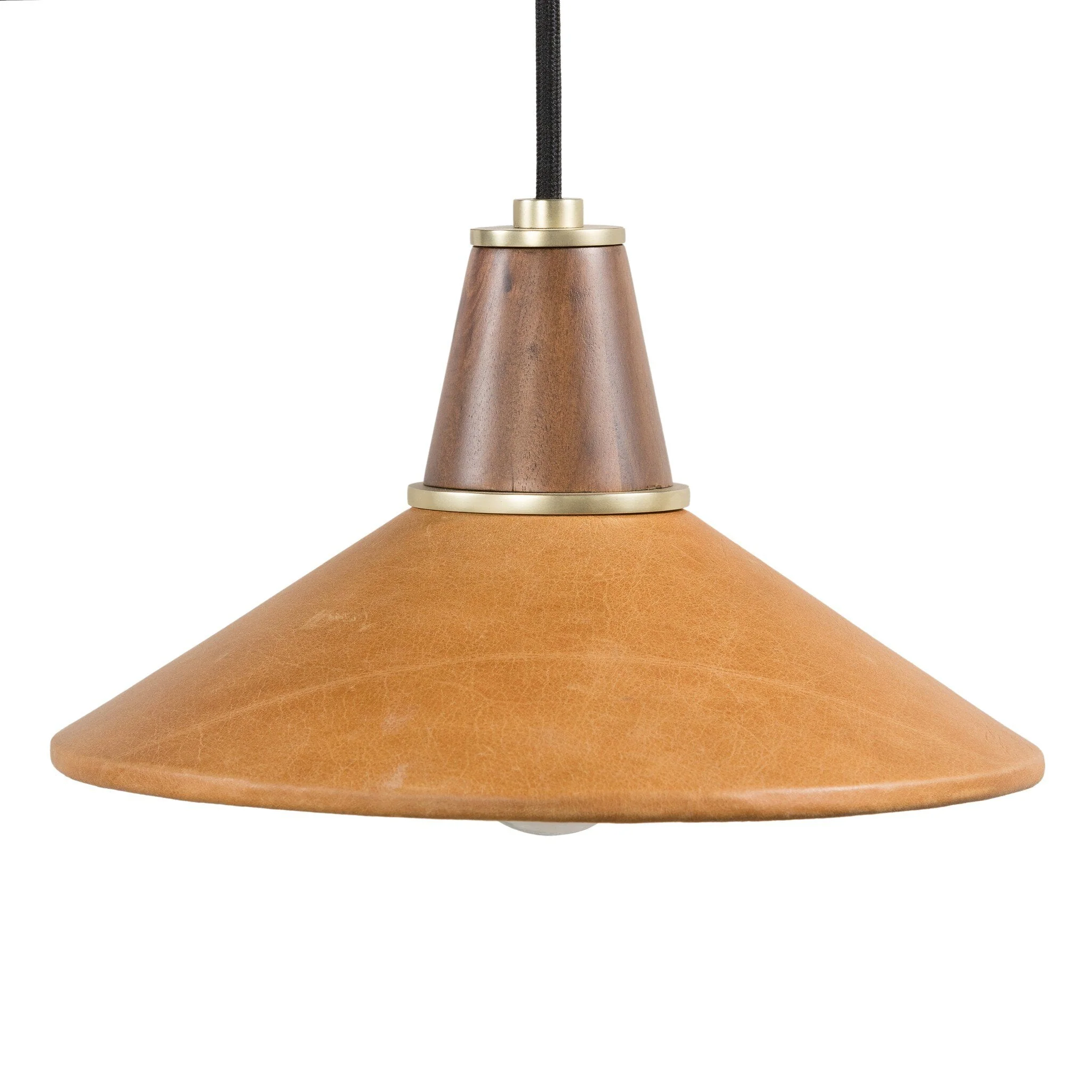 Cullen Pendant - Camel Leather | Shiny White - Image 2