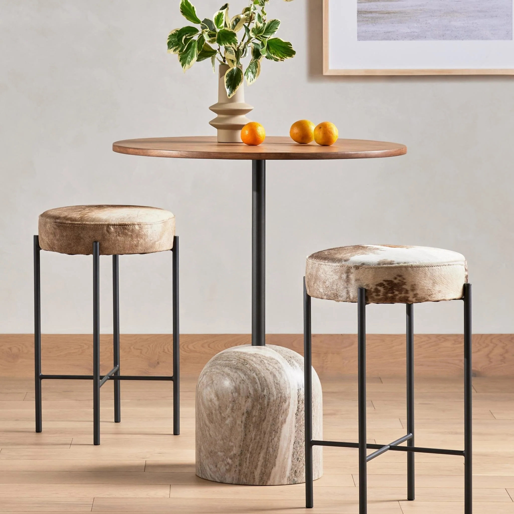 Faye Bar + Counter Table - Dark Natural Oak - Image 2