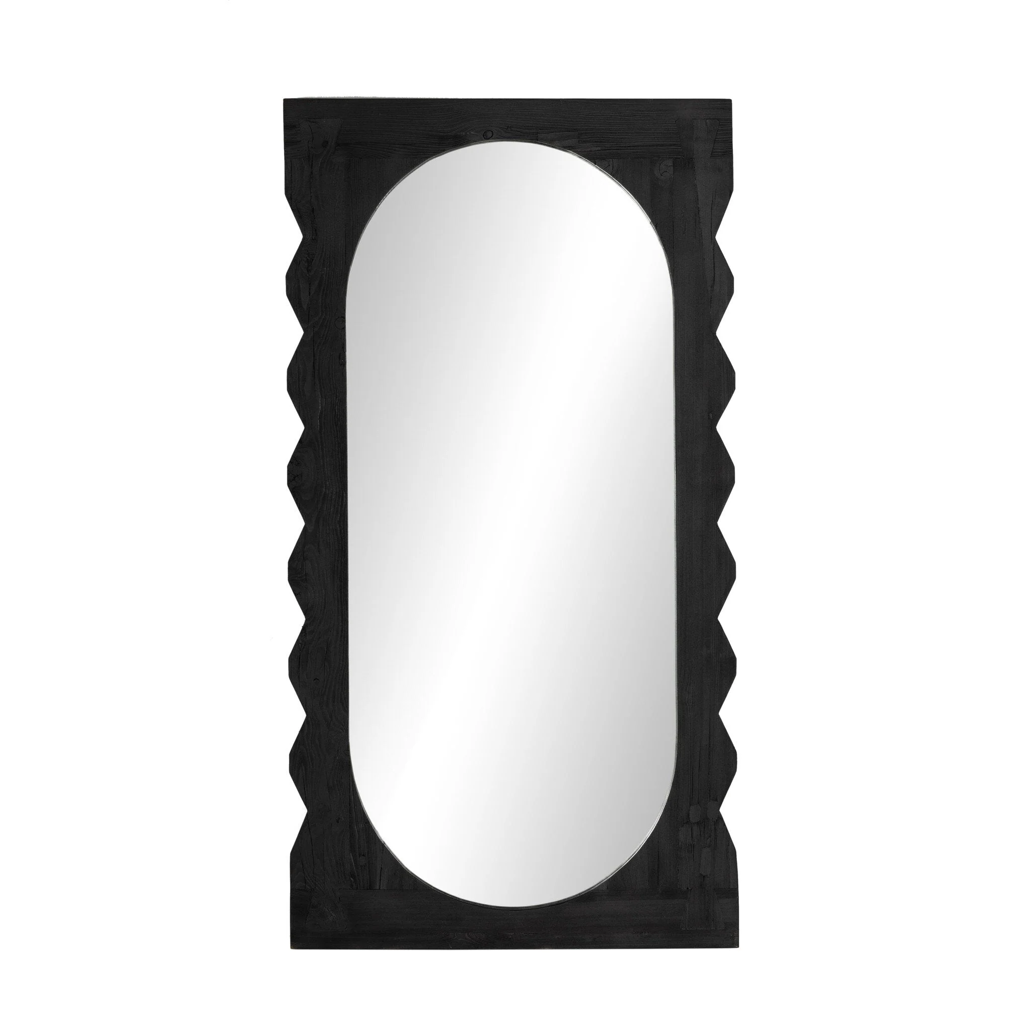 Aldrik Mirror - Black Reclaimed Pine - Image 1