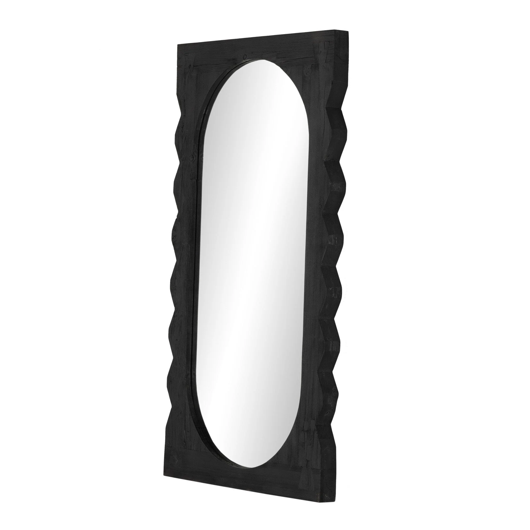 Aldrik Mirror - Black Reclaimed Pine - Image 2