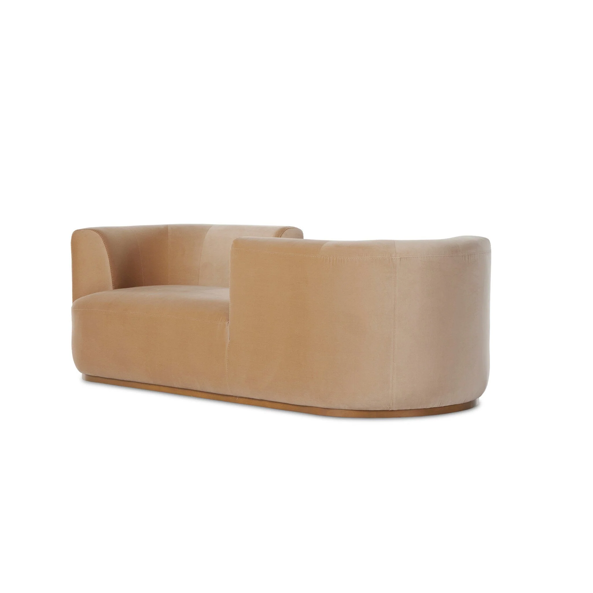 Deandra Tete A Tete Chaise - Surrey Camel - Image 2