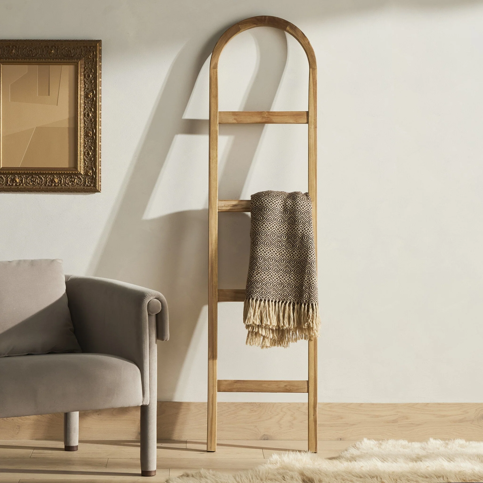 Arched Ladder - Natural Teak - Image 3