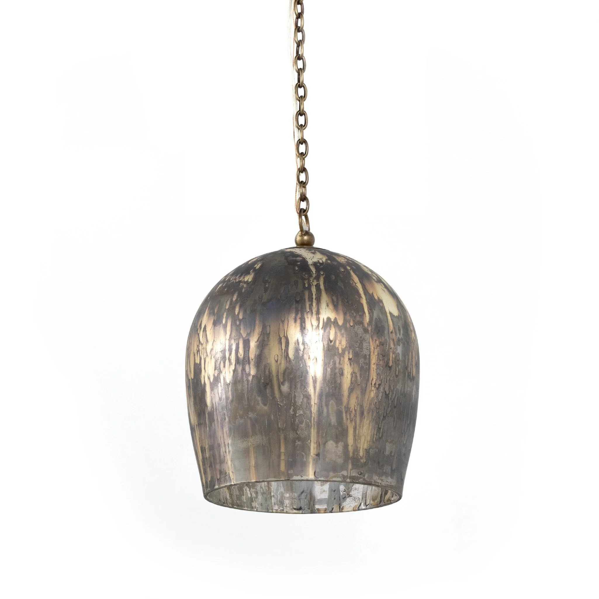 Anya Pendant - Distressed Mercury Glass - Image 1