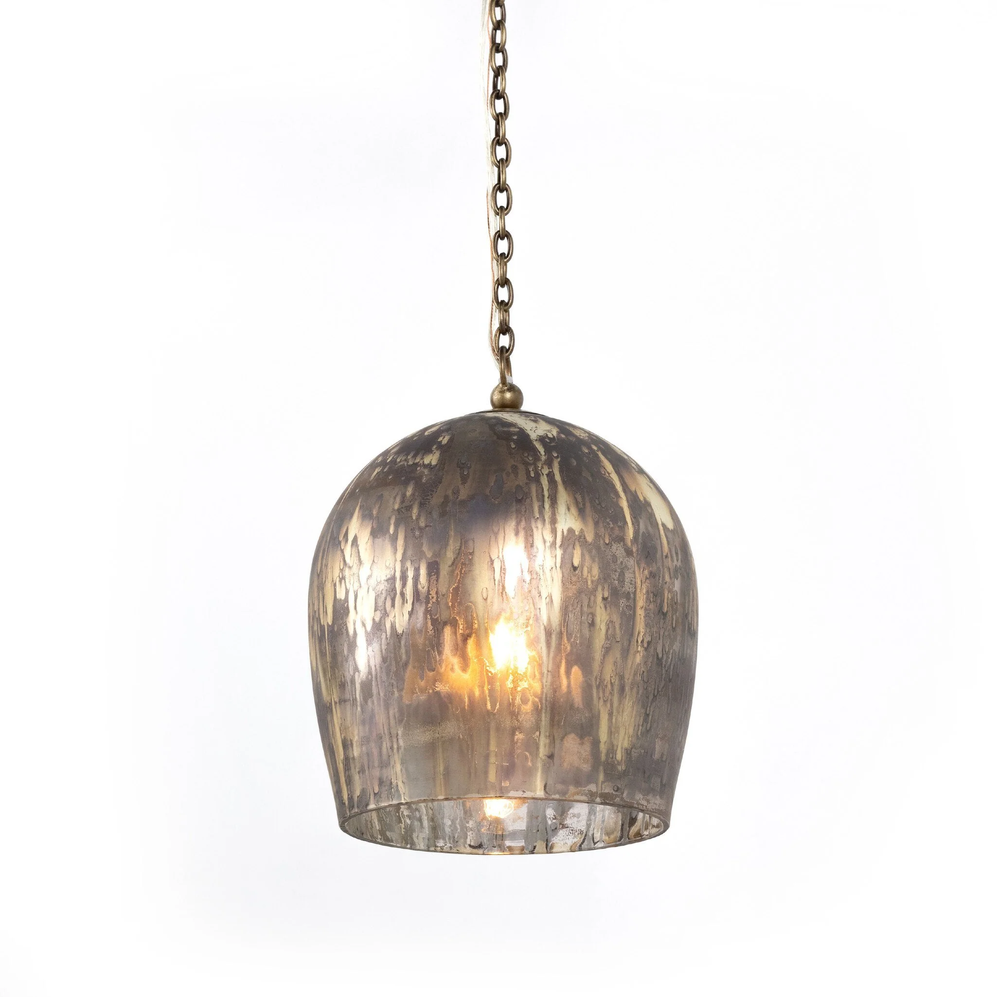 Anya Pendant - Distressed Mercury Glass - Image 2