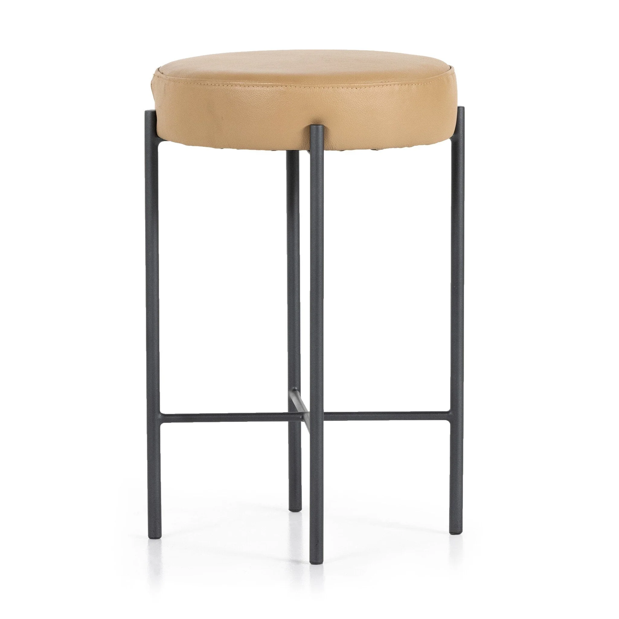Nocona Counter Stool - Natural Leather - Image 2