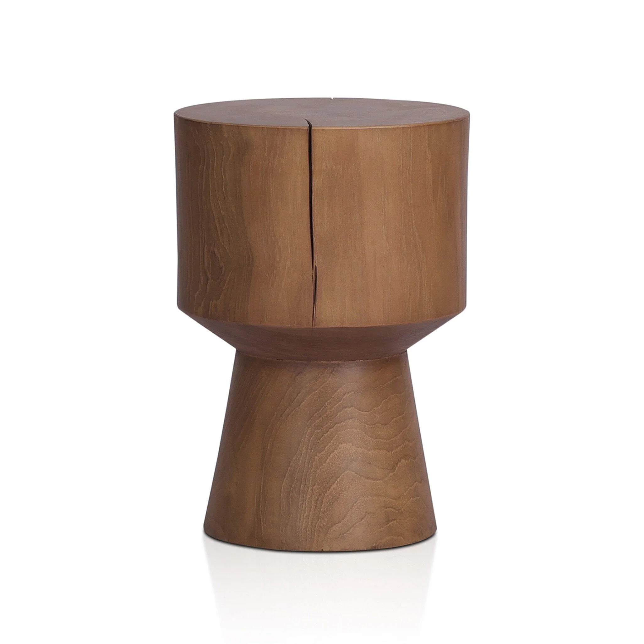 Jovie Outdoor End Table – Natural Teak