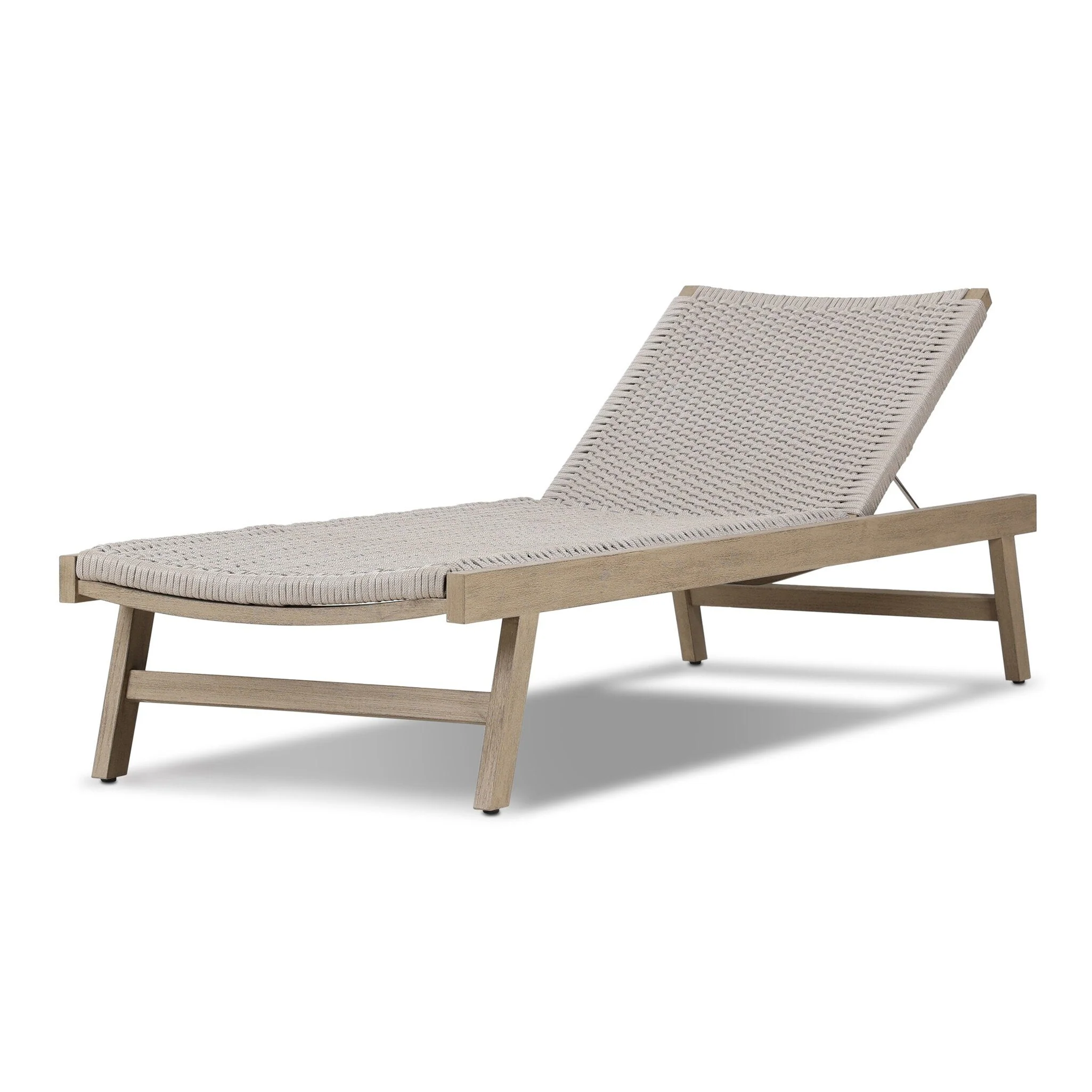 Delano Outdoor Chaise - Thick Grey Rope - Image 2