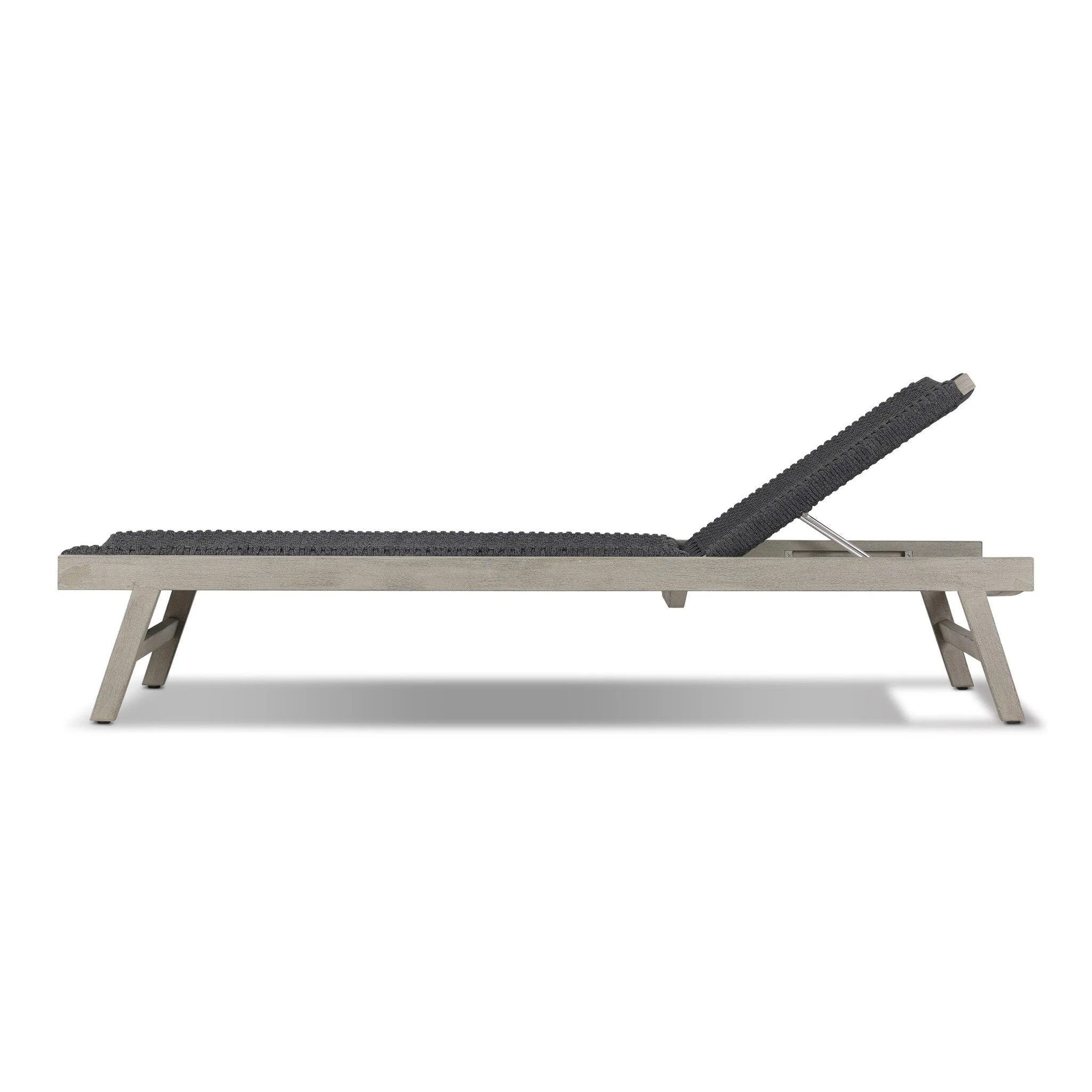 Delano Outdoor Chaise - Thick Dark Grey Rope - Image 3