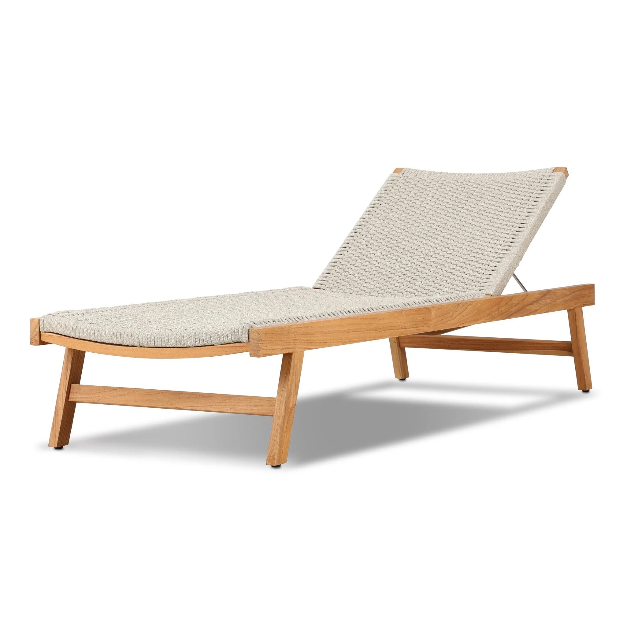 Delano Outdoor Chaise - Ivory Rope - Image 2