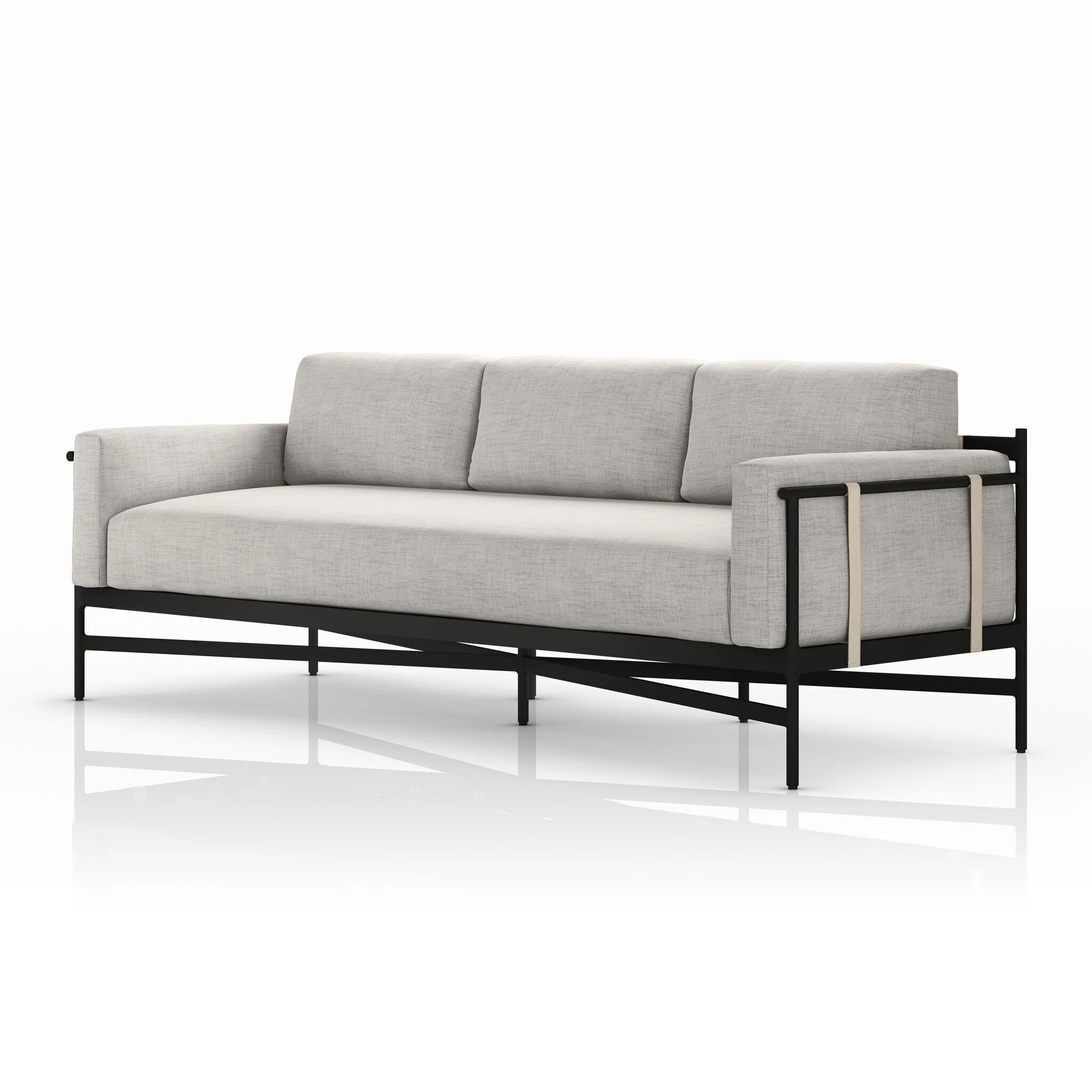 Hearst Outdoor Sofa - 99" - Venao Grey - Image 2