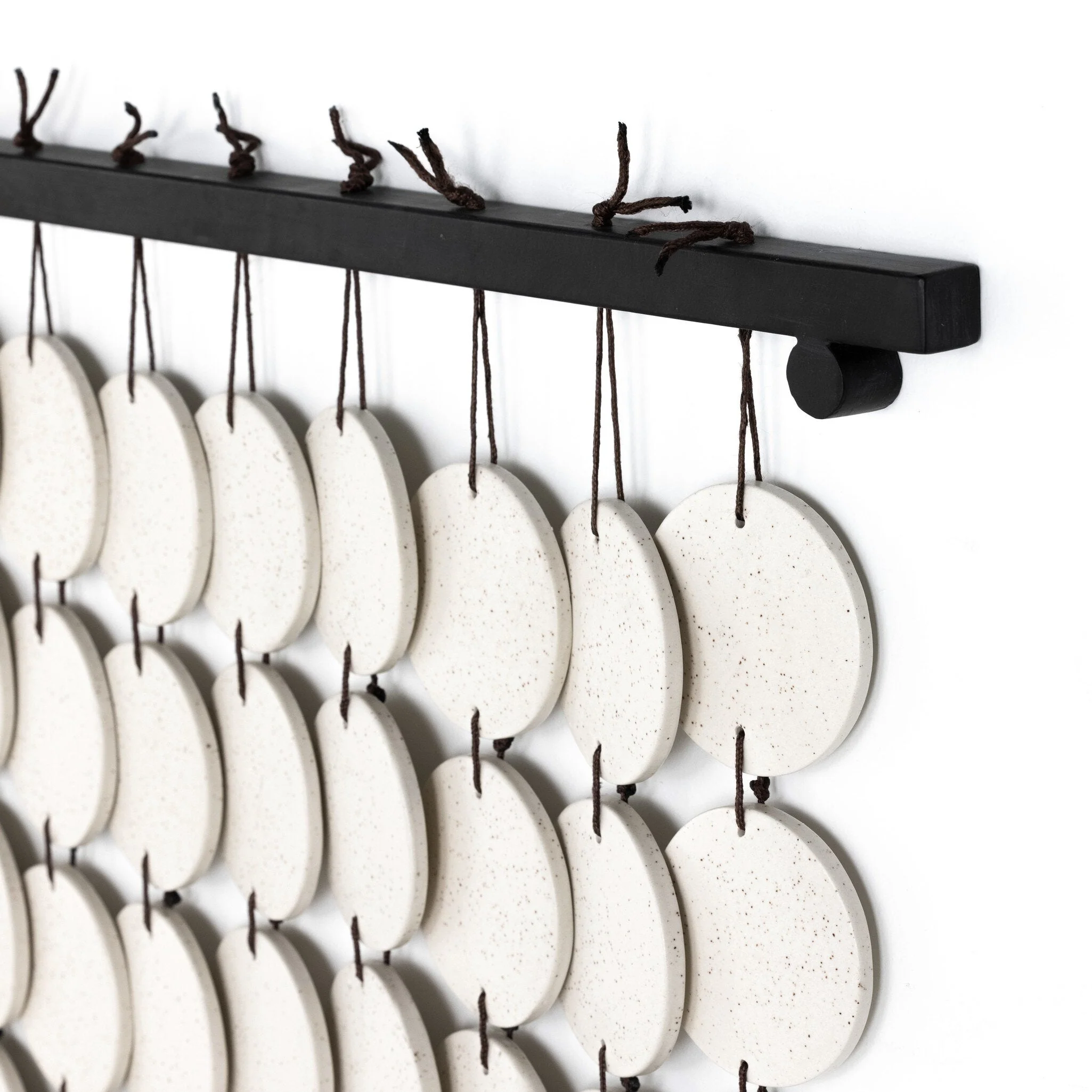 Ceramic Wall Hanging - Speckled Cream Ceramic - Image 3
