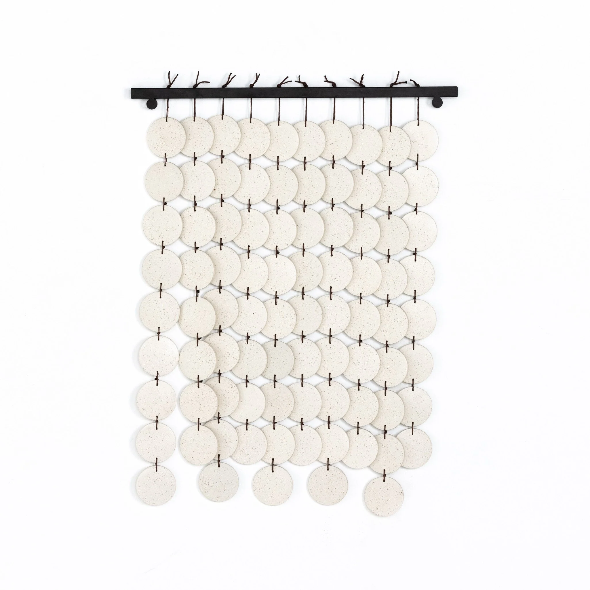 Ceramic Wall Hanging - Speckled Cream Ceramic - Image 1