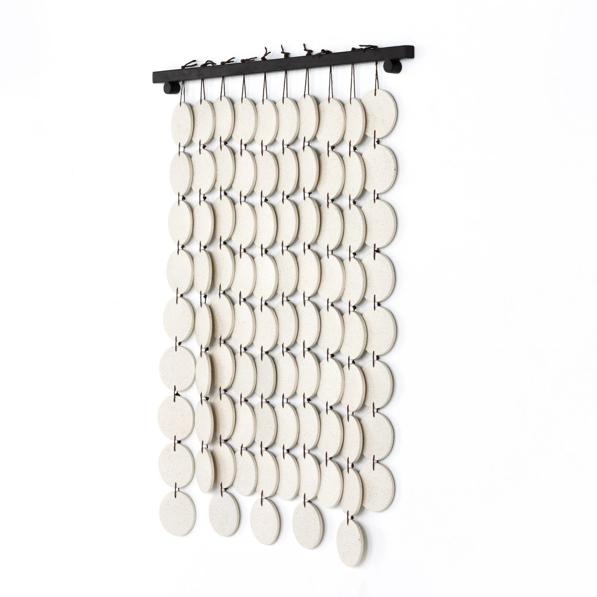 Ceramic Wall Hanging - Speckled Cream Ceramic - Image 2