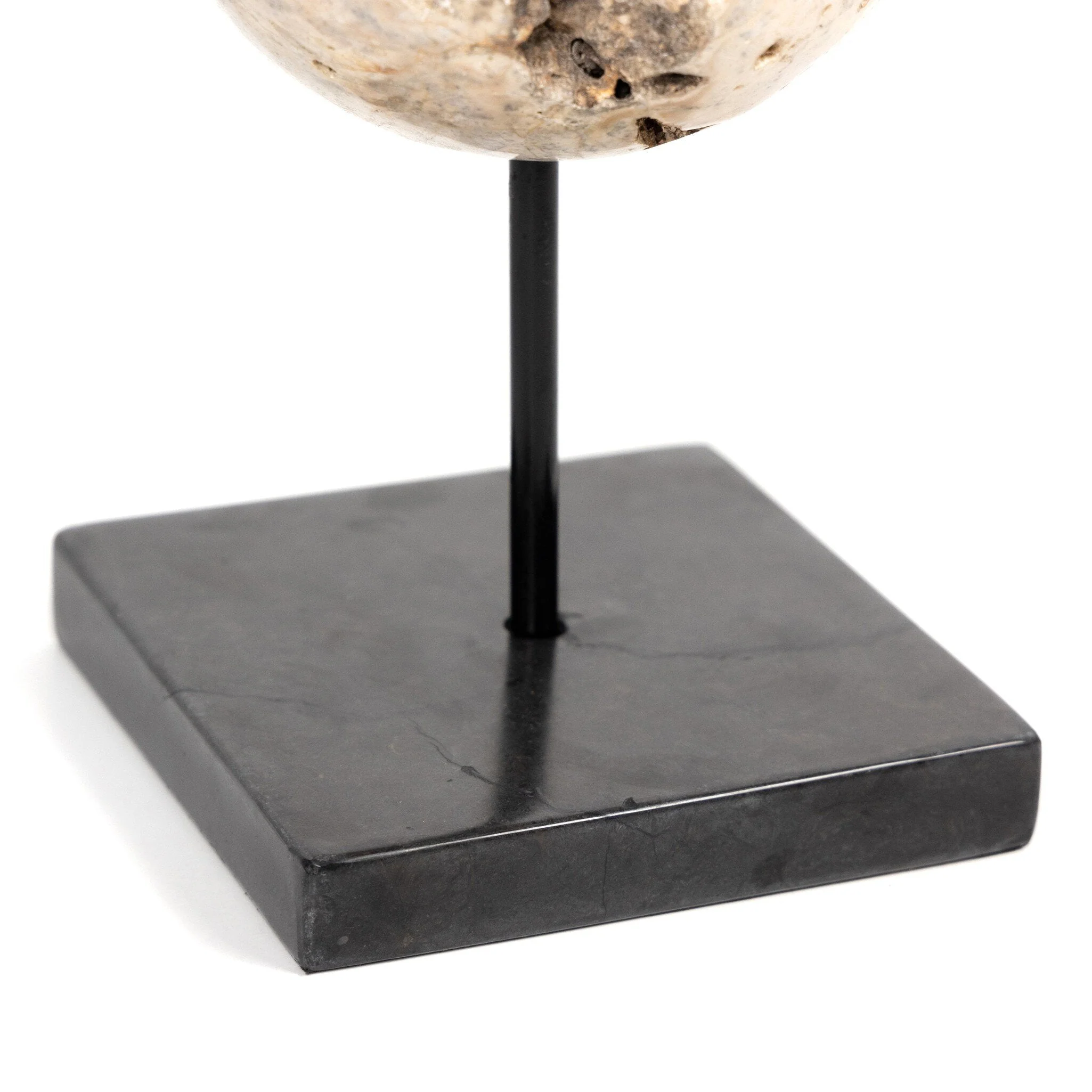 Organic Stone Sculptures, Set Of 3 - Black Marble - Image 3