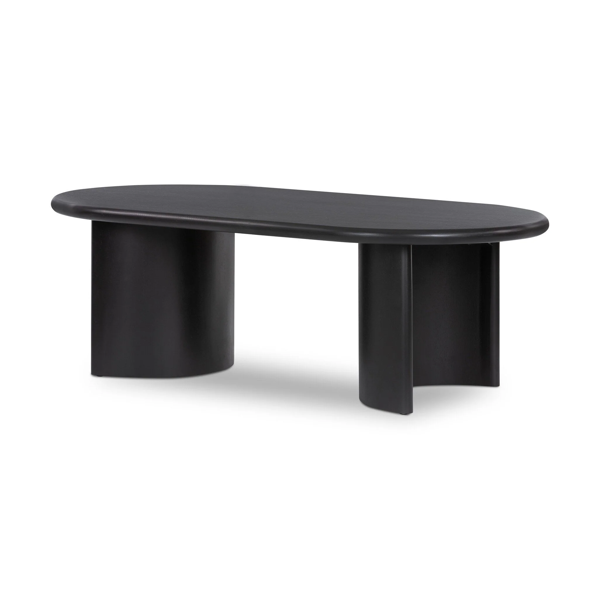 Paden Coffee Table - Aged Black Acacia | 51" - Image 2