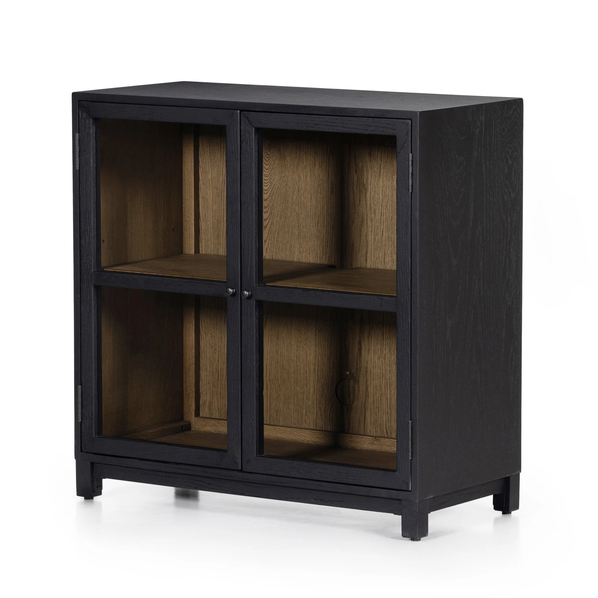 Millie Small Cabinet - Drifted Matte Black Veneer - Image 2