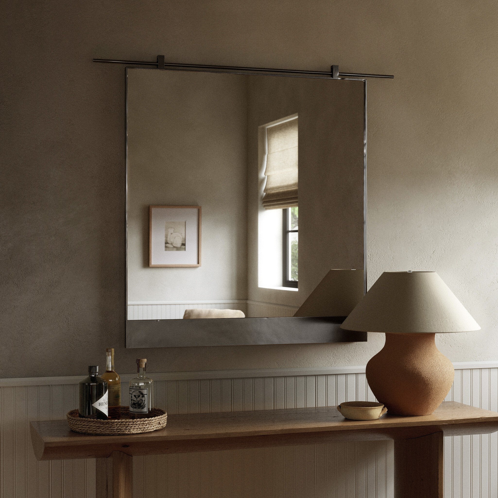Chico Small Mirror - Antiqued Iron - Image 3